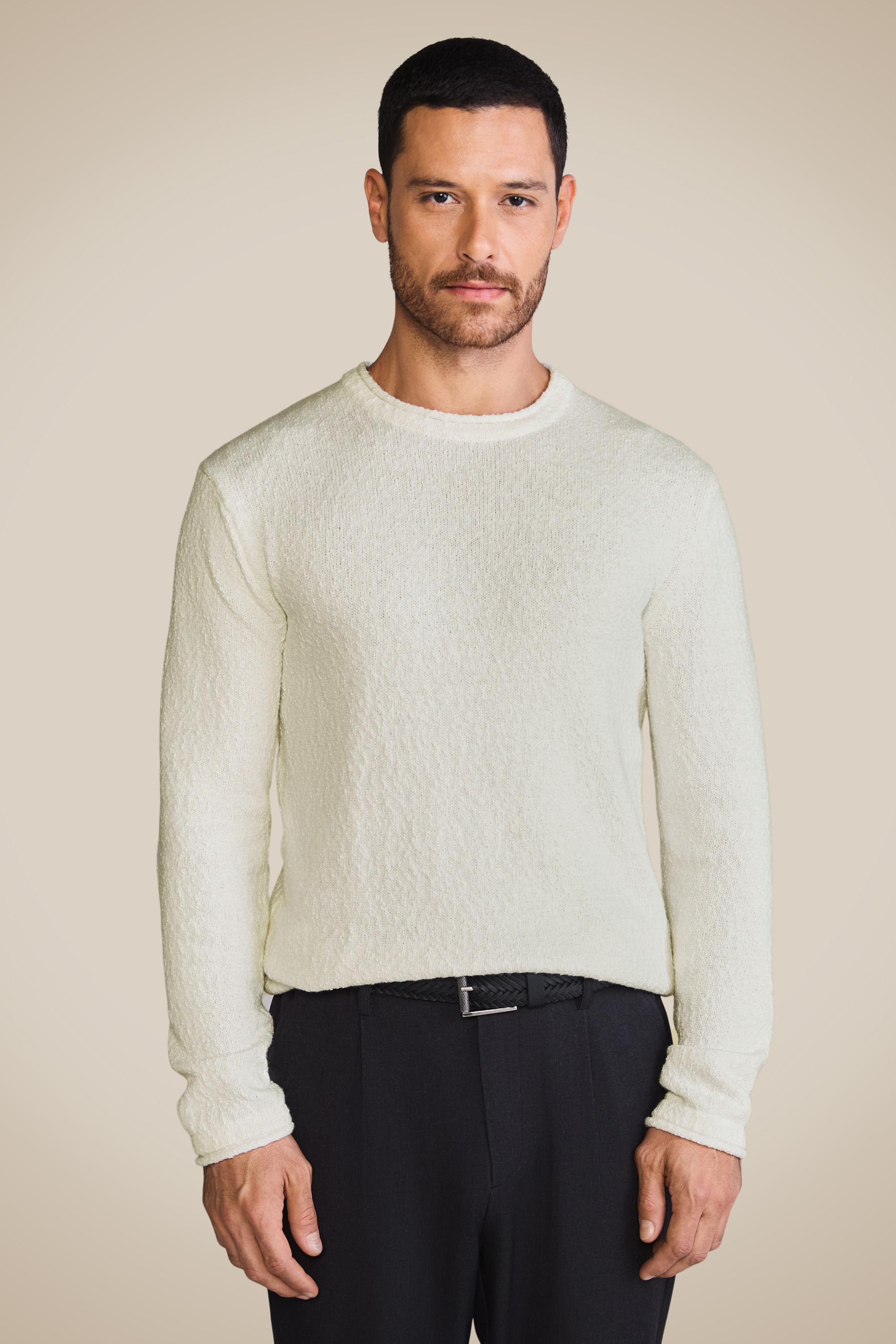 Sueter Tricot Sand - Off White - M
