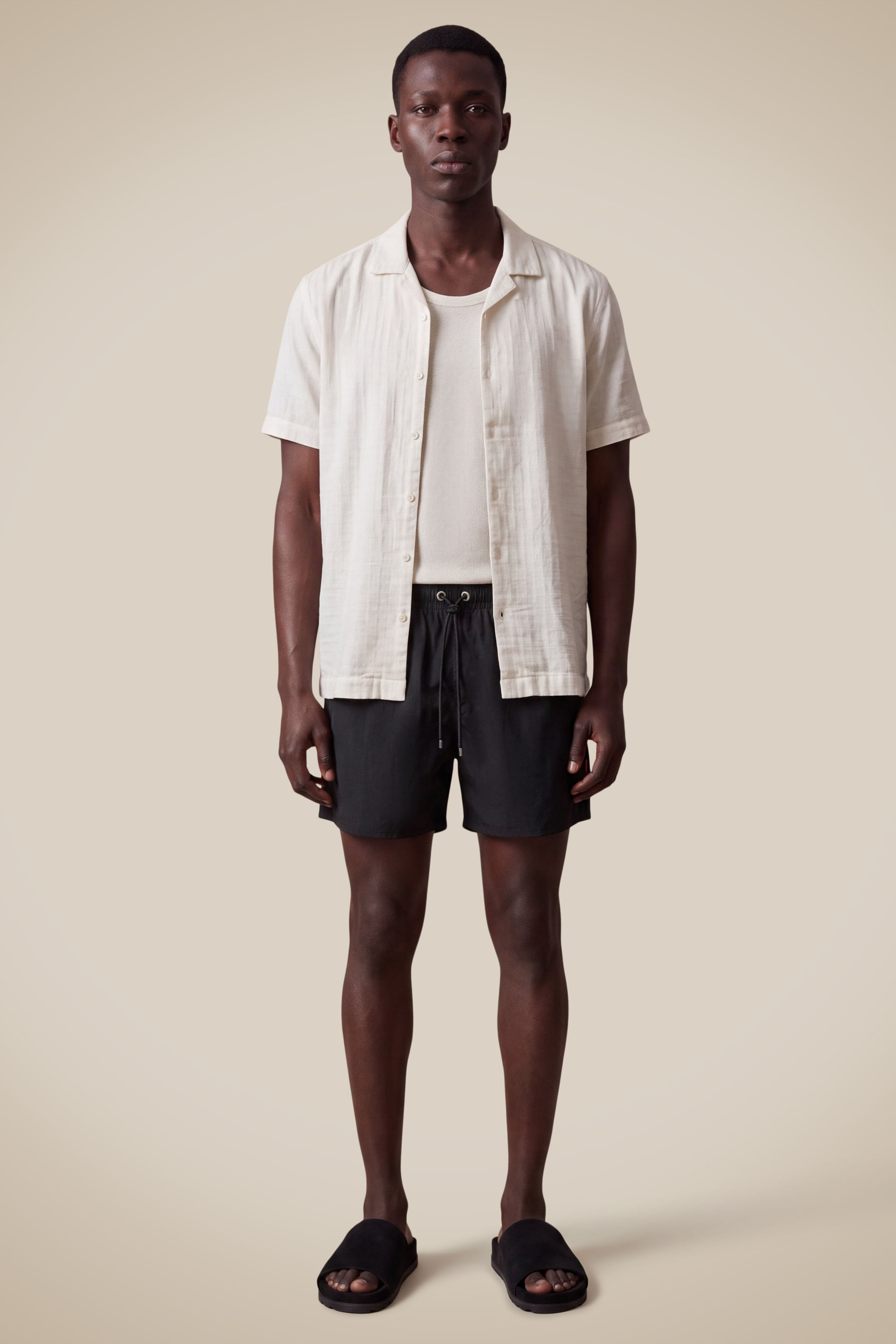 Short Praia Liso Altinha - Preto - M