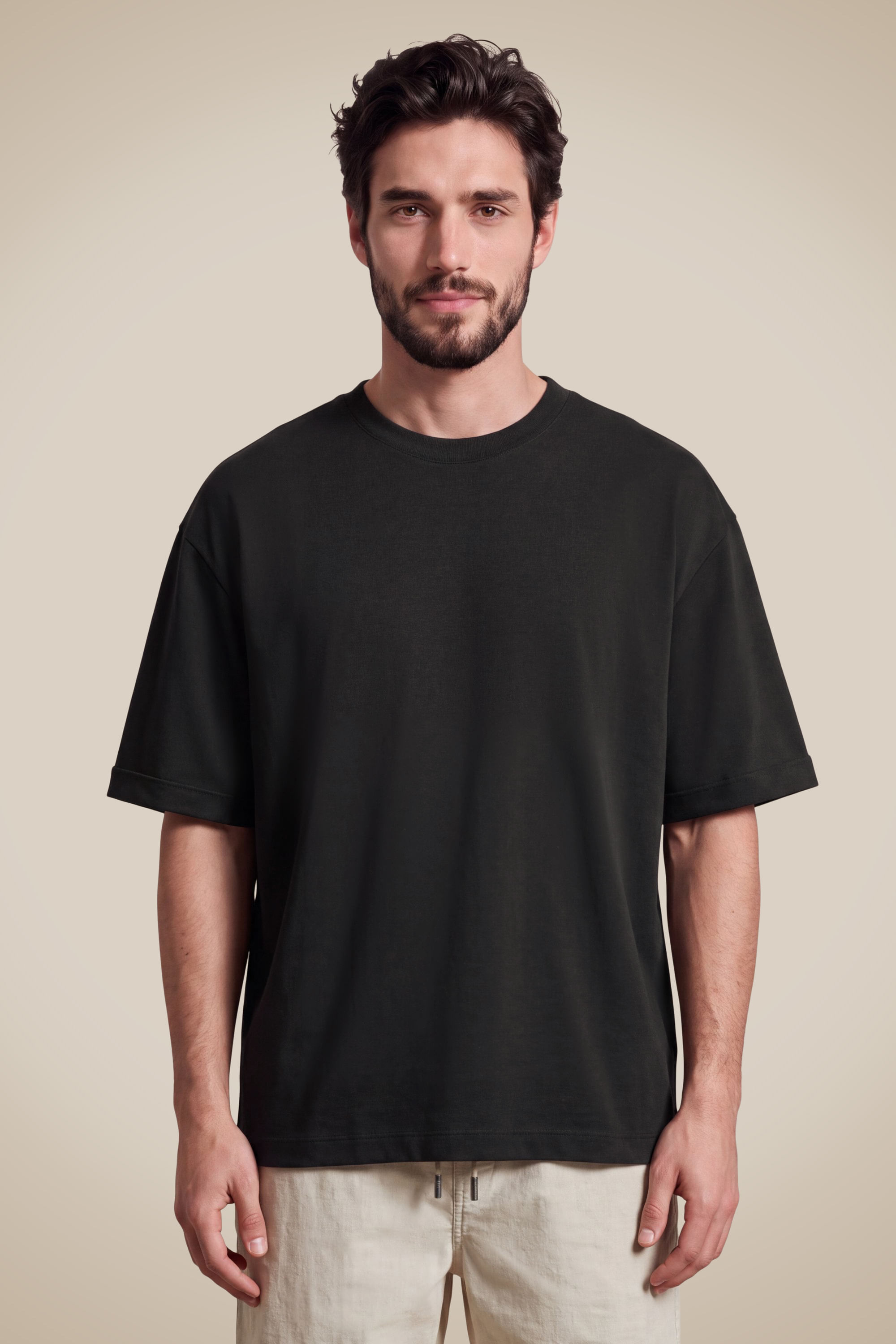 Camiseta Oversized Premium - Preto - P