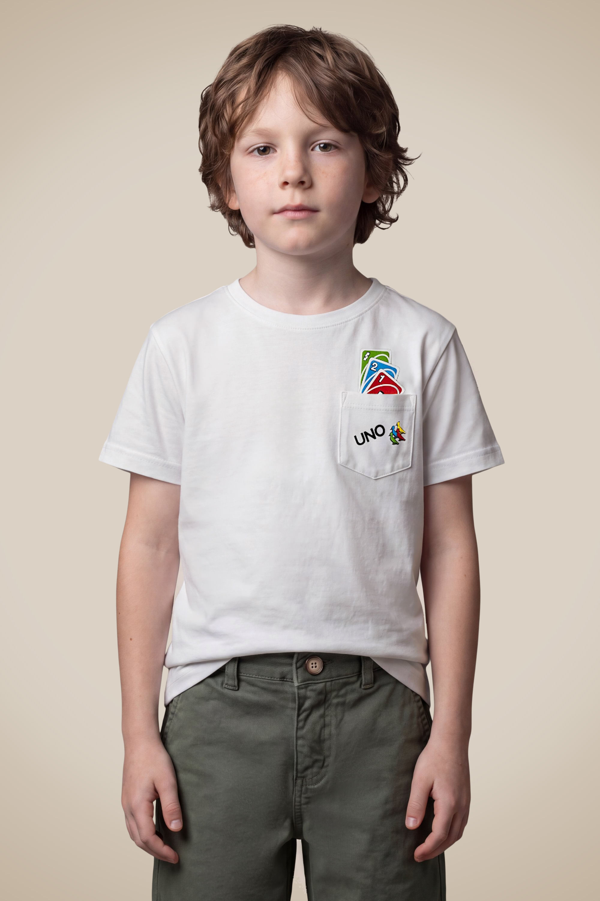 Camiseta Mini Est Carta No Bolso - Branco - 14