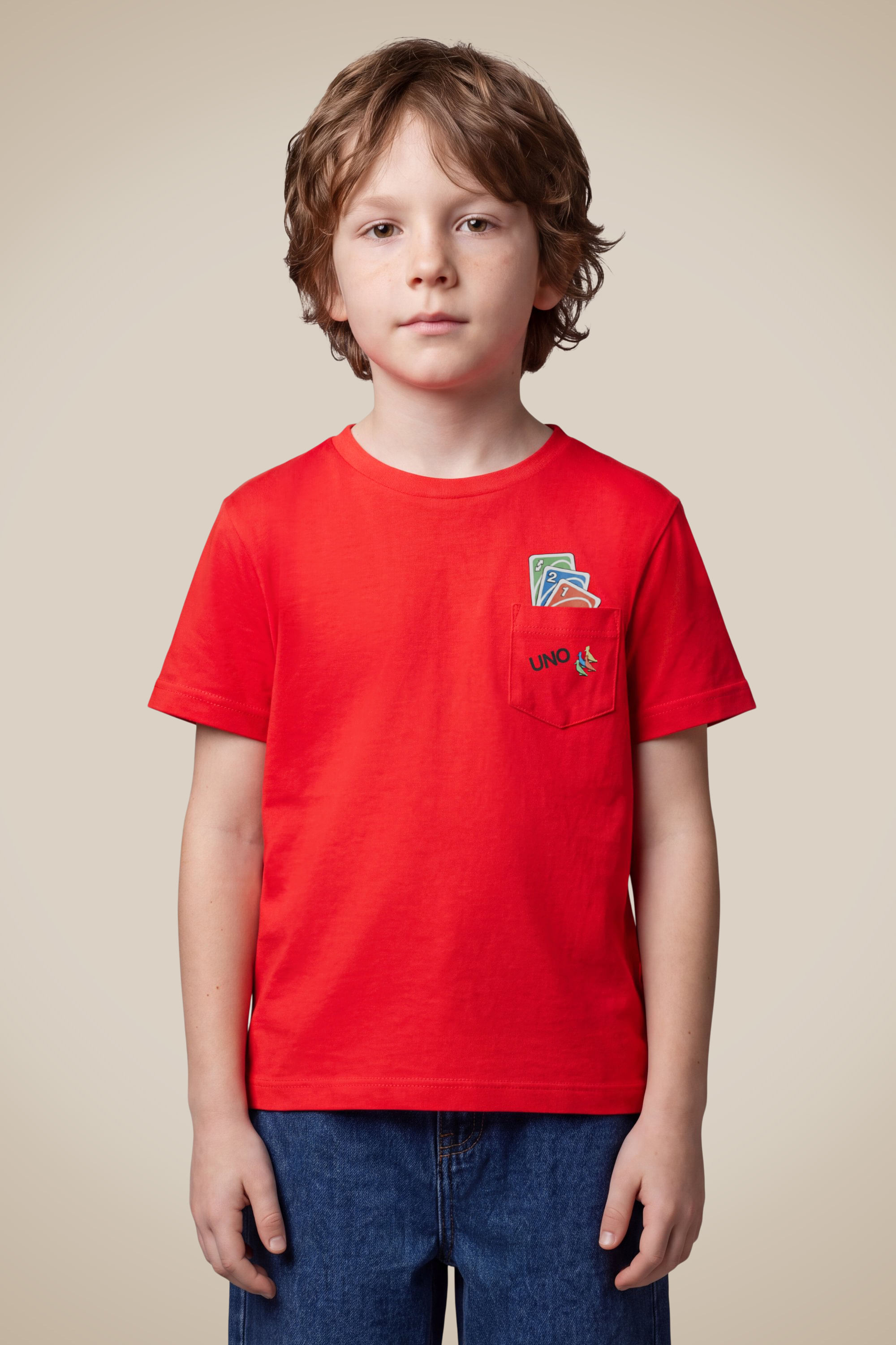 Camiseta Mini Est Carta No Bolso - Vermelho - 02