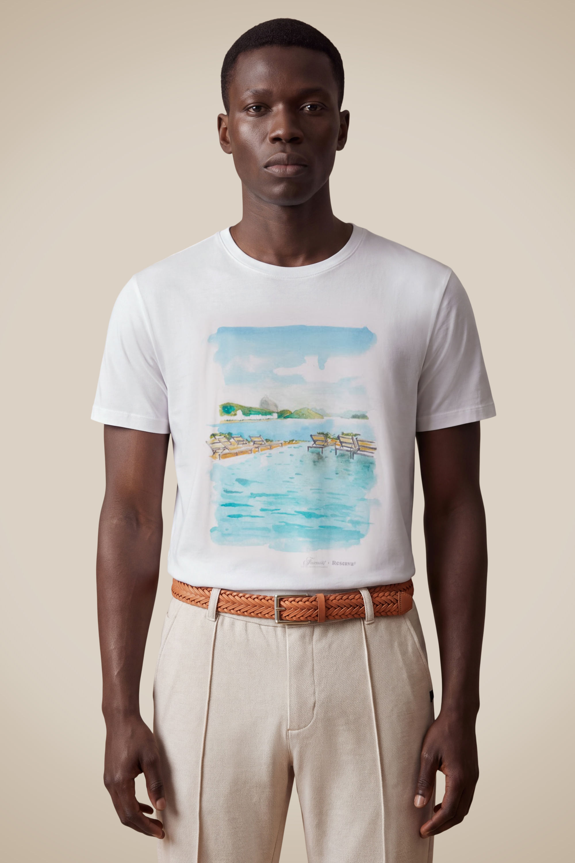 Camiseta Pima Aquarela Fairmont — Reserva
