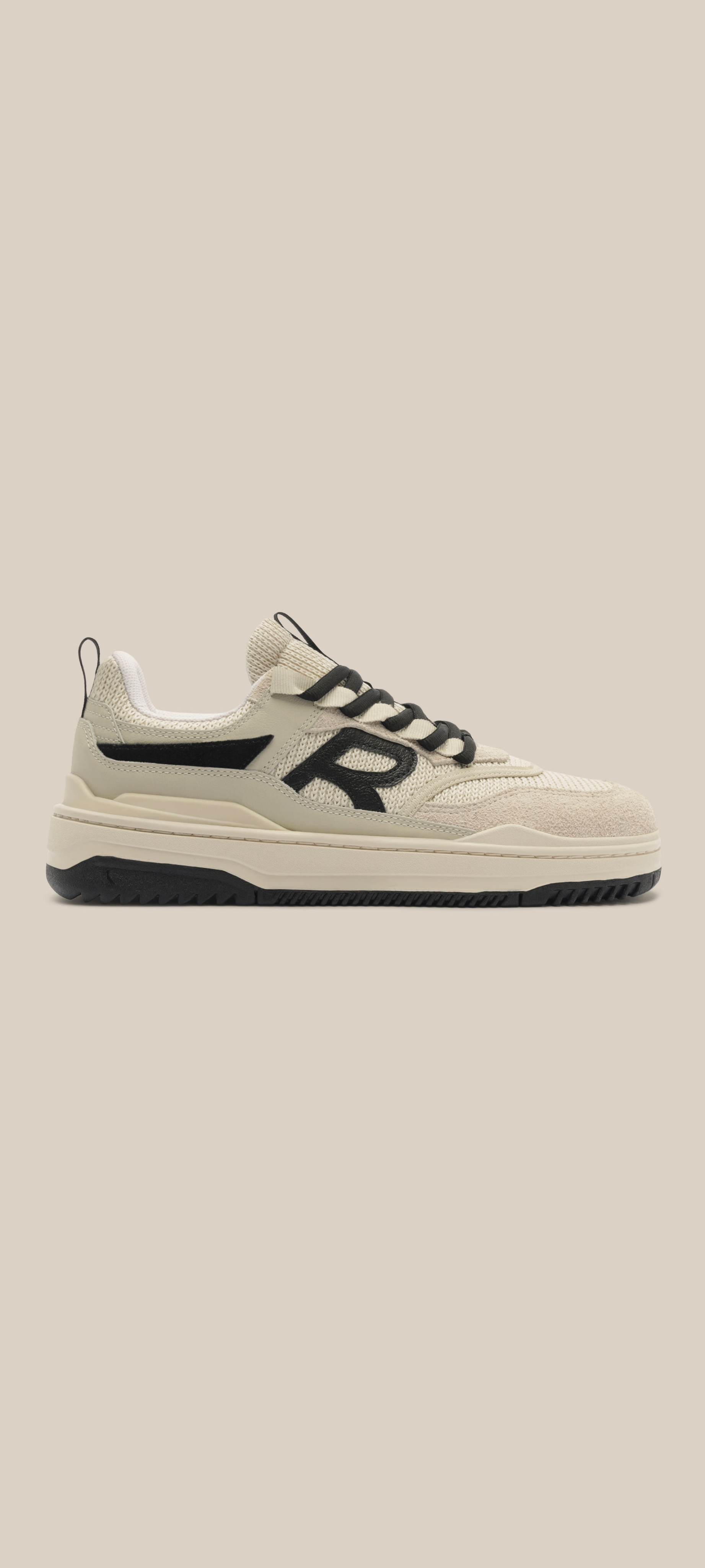 Tenis Rsv R-broox Knit - Cromo/Bauniha/Preto/Areia/Off White - 43