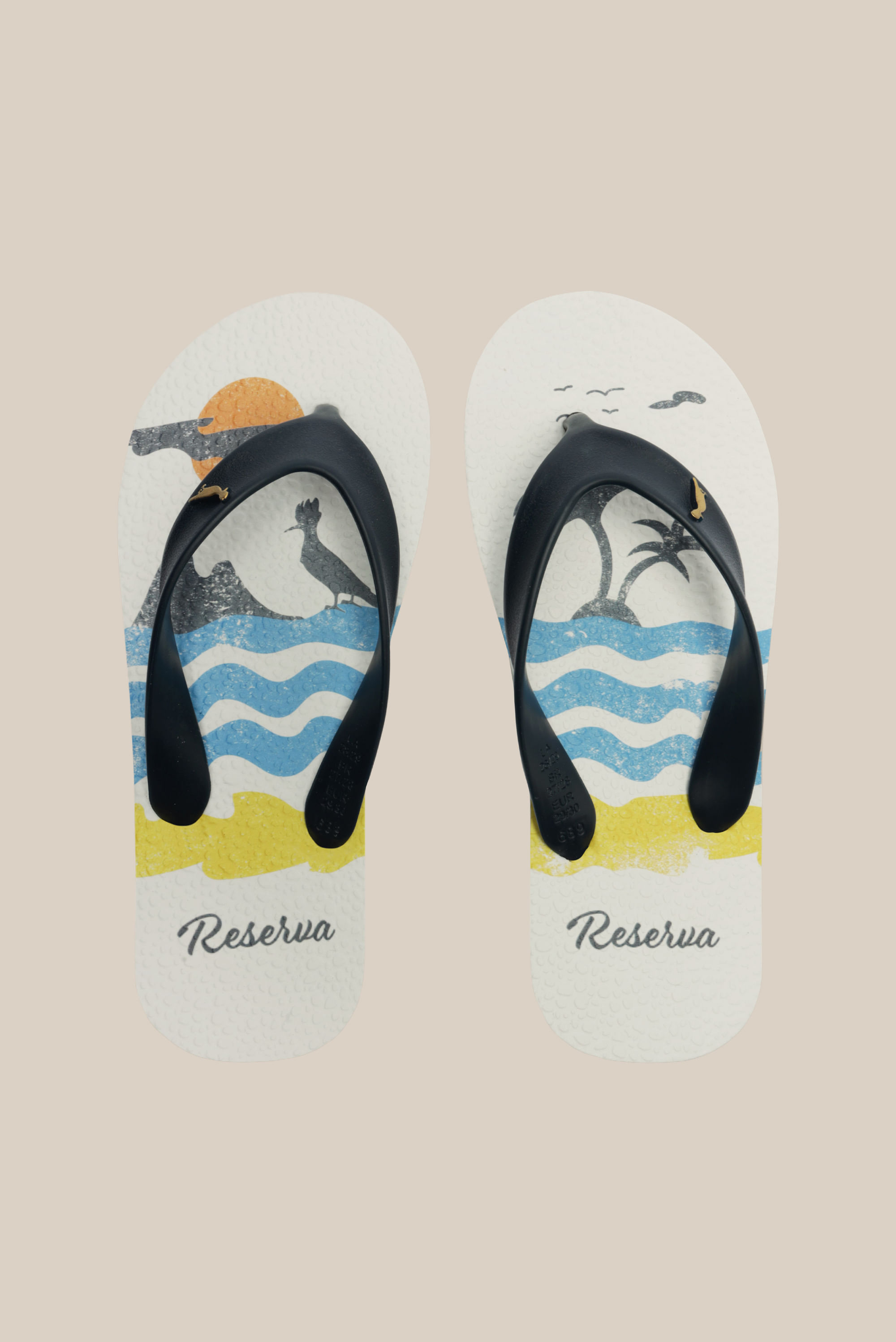 Chinelo Rmi Litoral - Branco/Marinho - 27/28