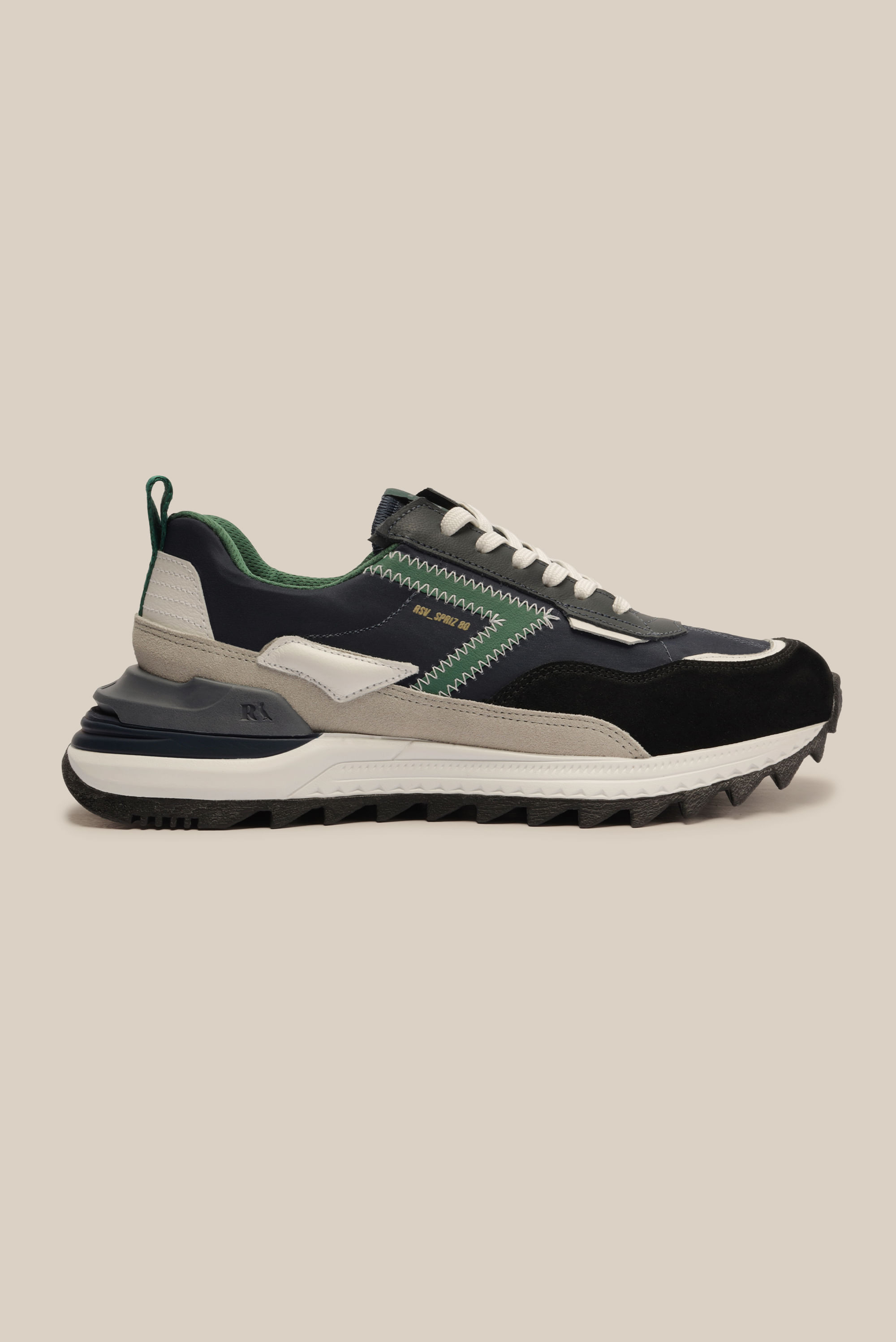 Tenis Rsv Spriz 80 - Pret/Branc/Blue/Marinh/Verd Florest/Asch - 37