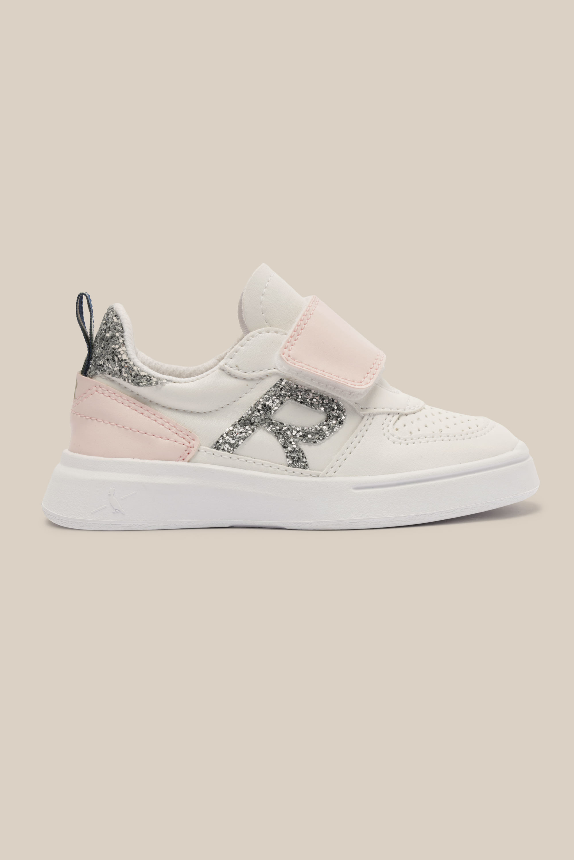 Tenis Bb Type R Glam - Branco/Rosa/Prata - 27