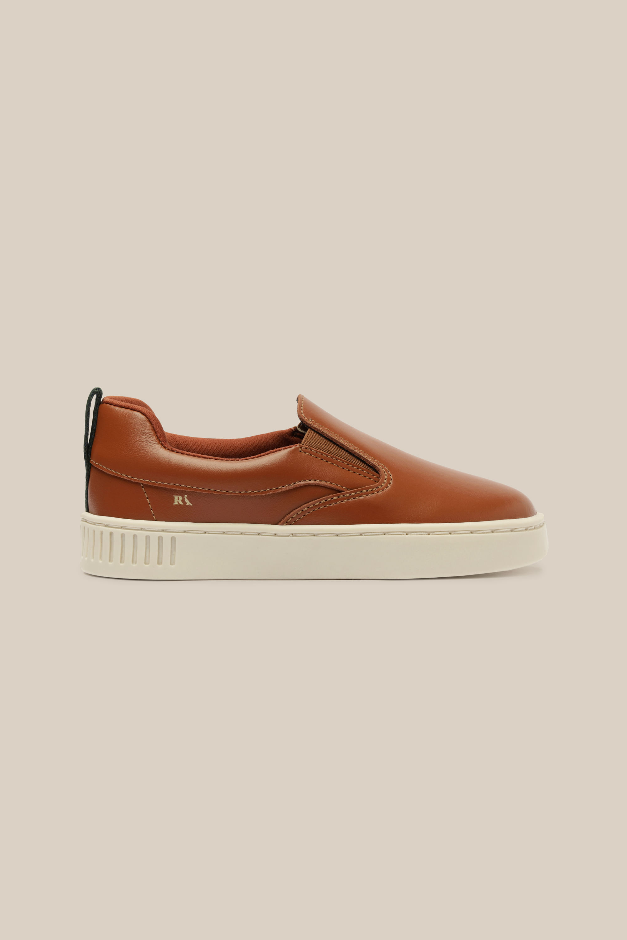 Tenis Rmi Asher Slip Premium - Conhaque - 30