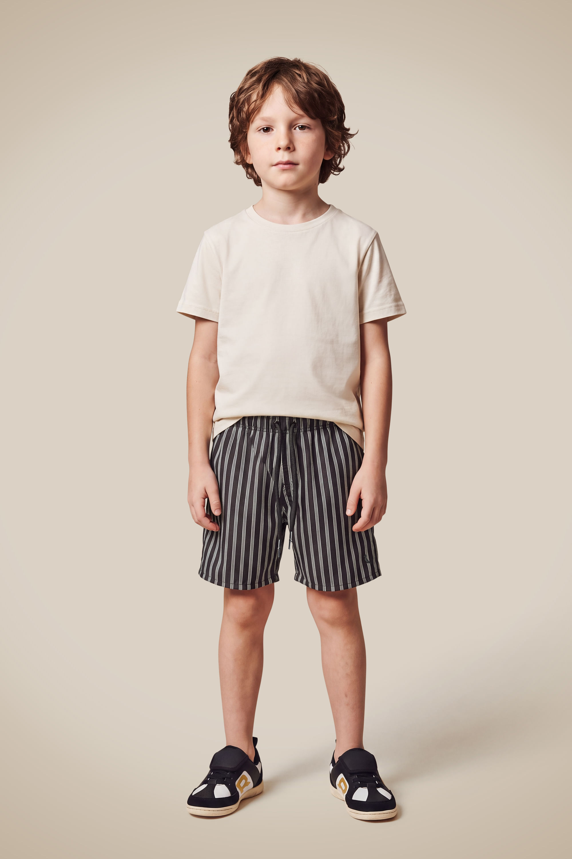 Short Praia Mini Listra Veraneio - Preto - 06