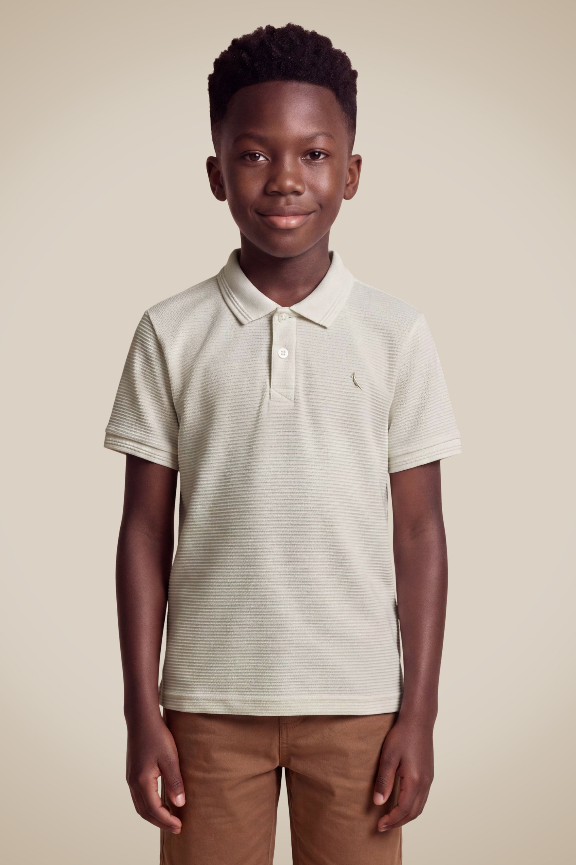 Polo Mini Malha Fuji - Off White - 12