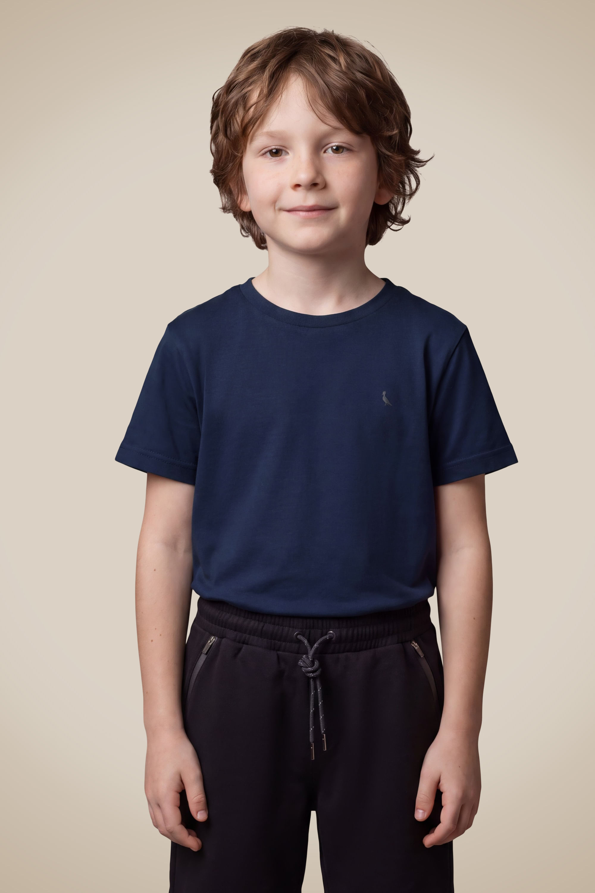 Camiseta Mini Ice Touch Modal Tp - Marinho - 06