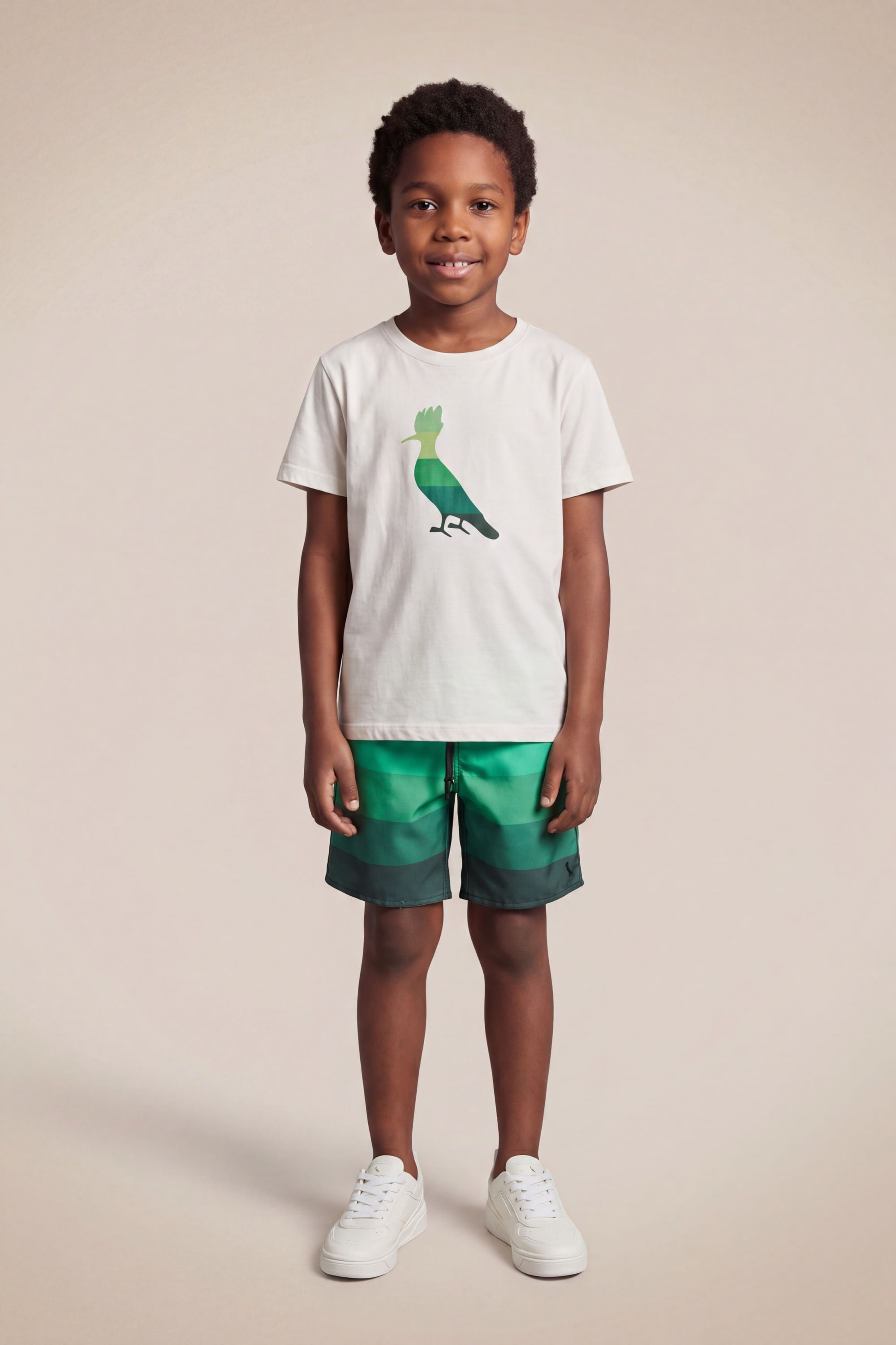Short Praia Mini Listra Degrade - Verde Esmeralda - 08