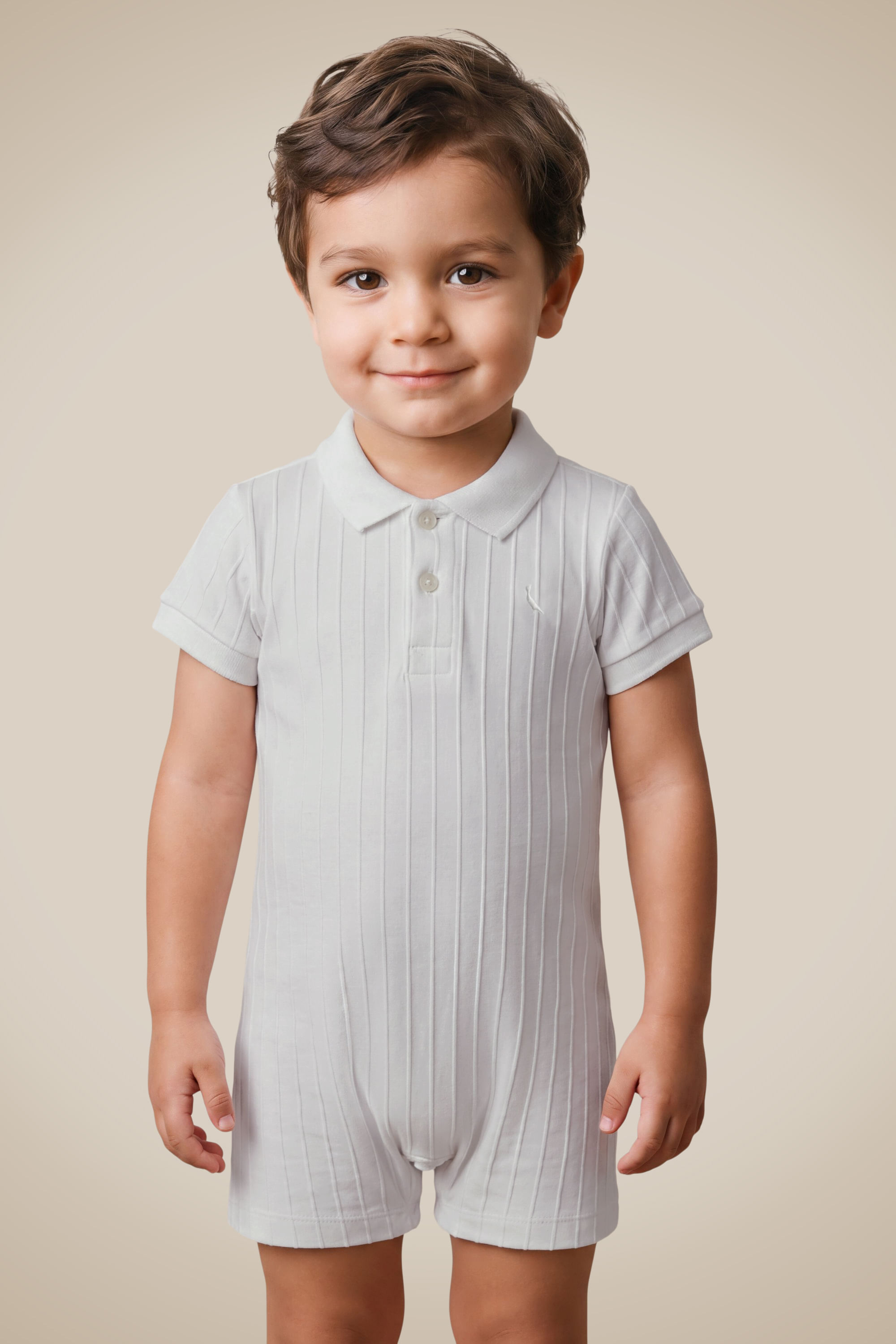 Polo Pimpao Bb Piquet Relevo - Branco - G