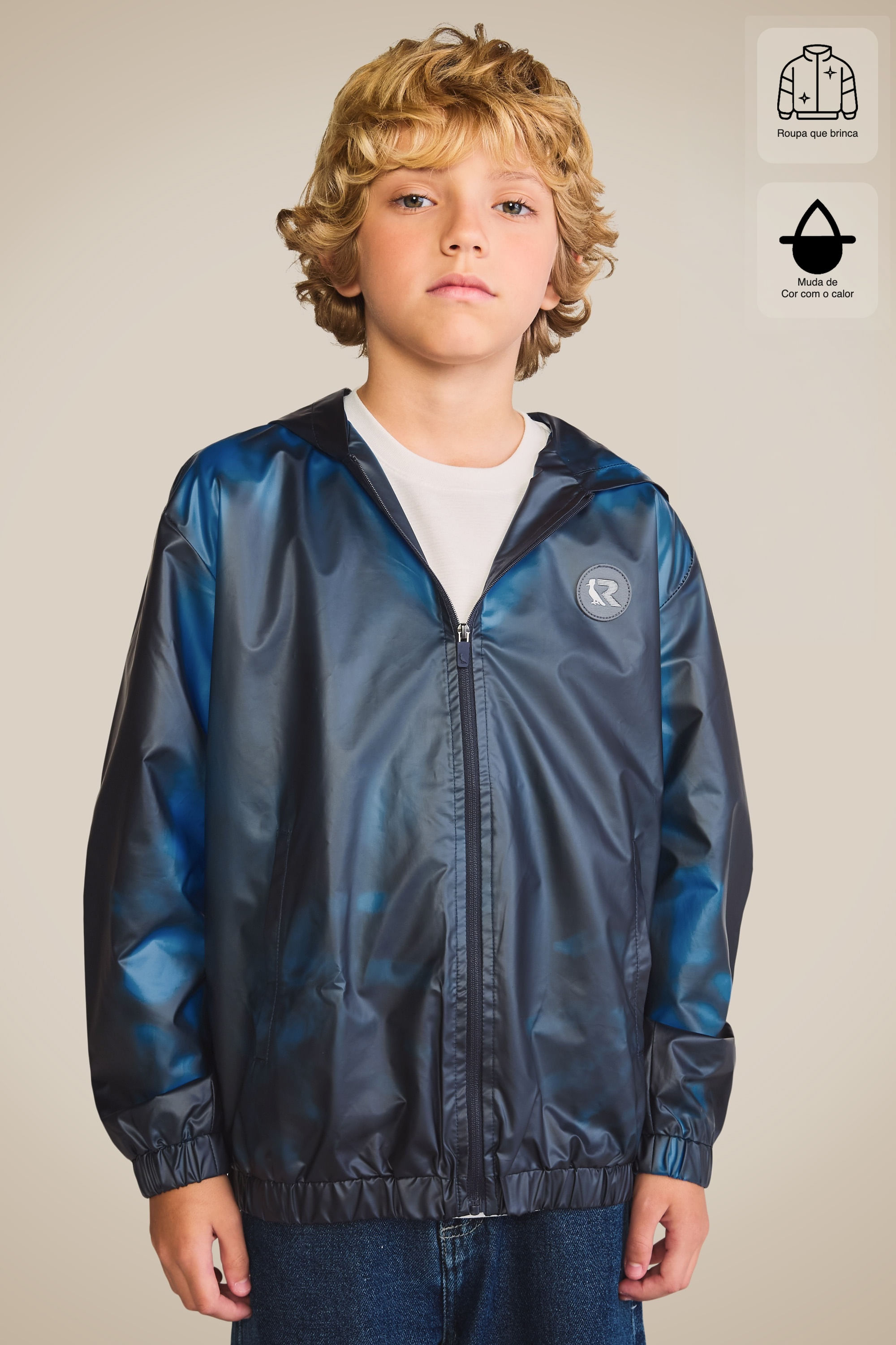Windbreaker Mini Magic Touch - Azul Rei - 10