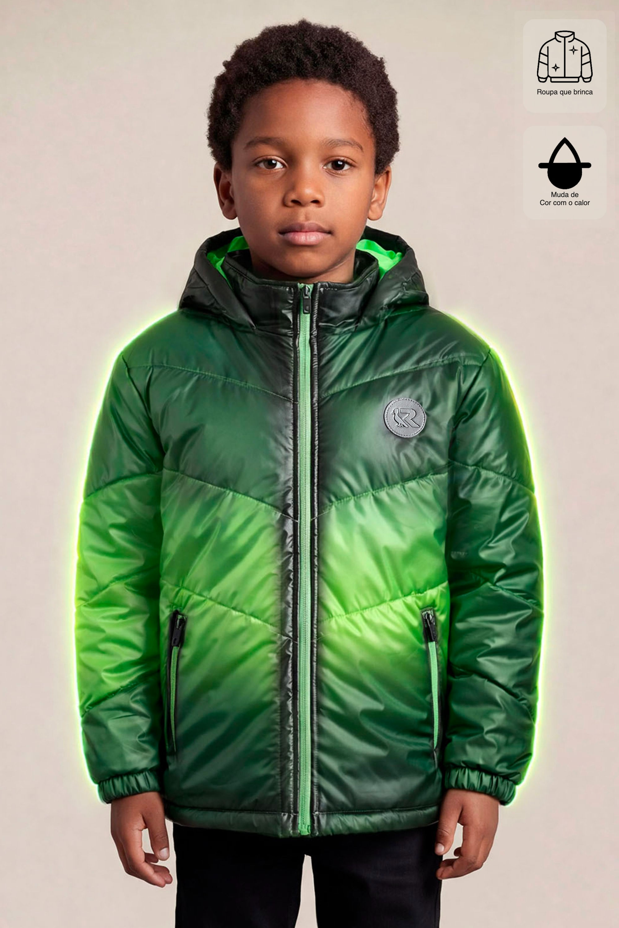 Casaco Bomber Mini Magic Touch - Verde Musgo - 08
