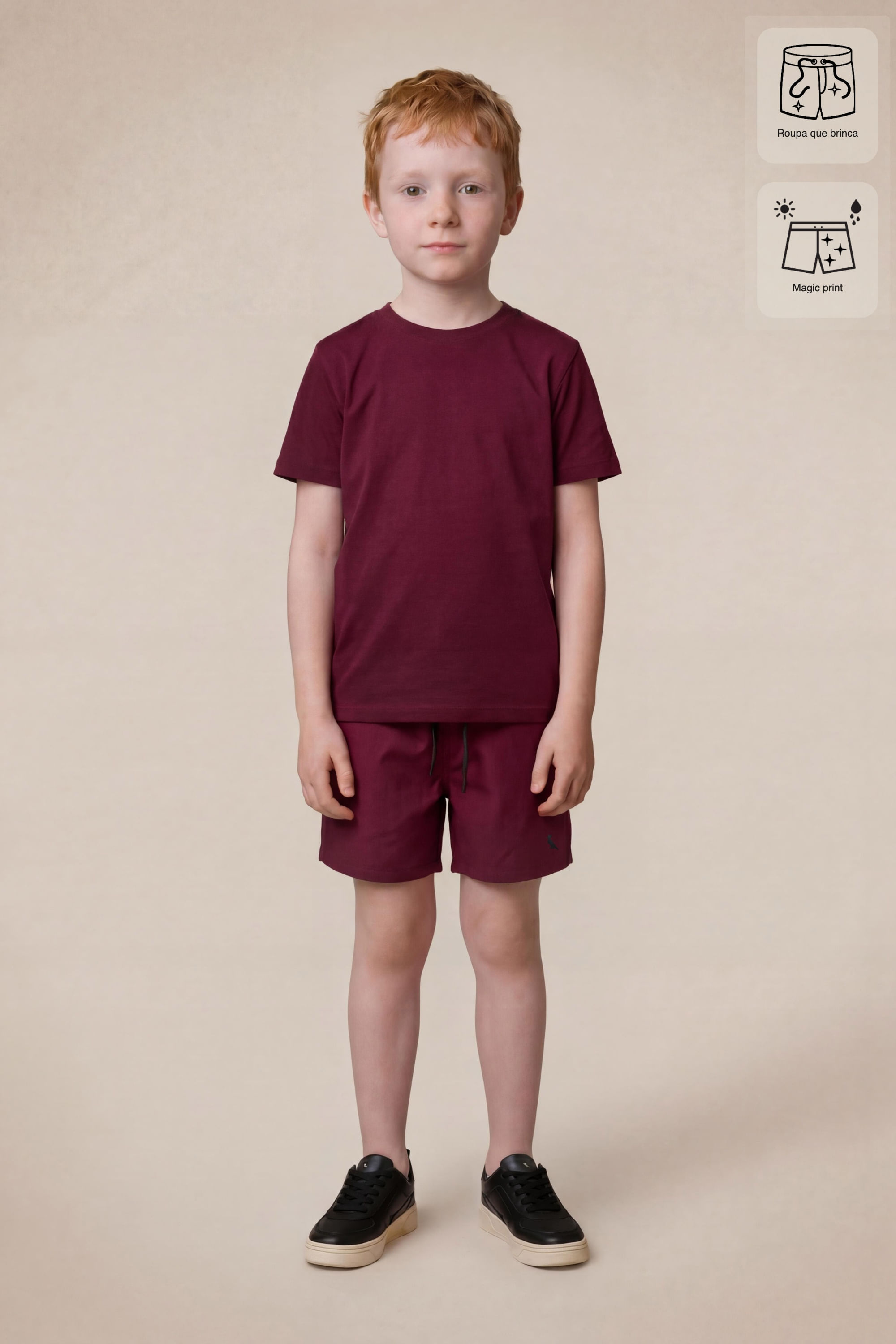 Short Mini Praia Magic Futebol Arte