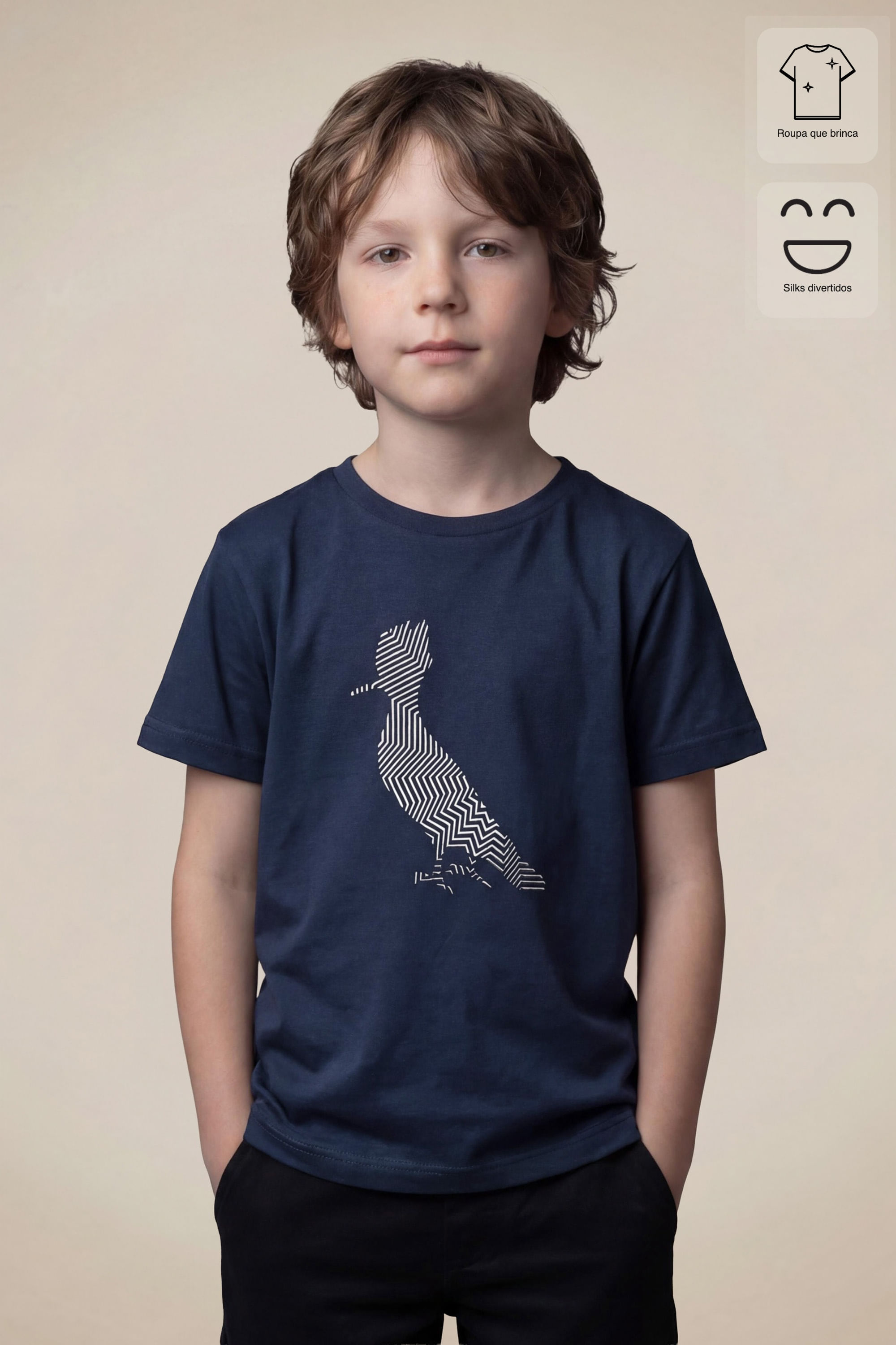 Camiseta Mini Est Pica Pau Tribo - Marinho - 10