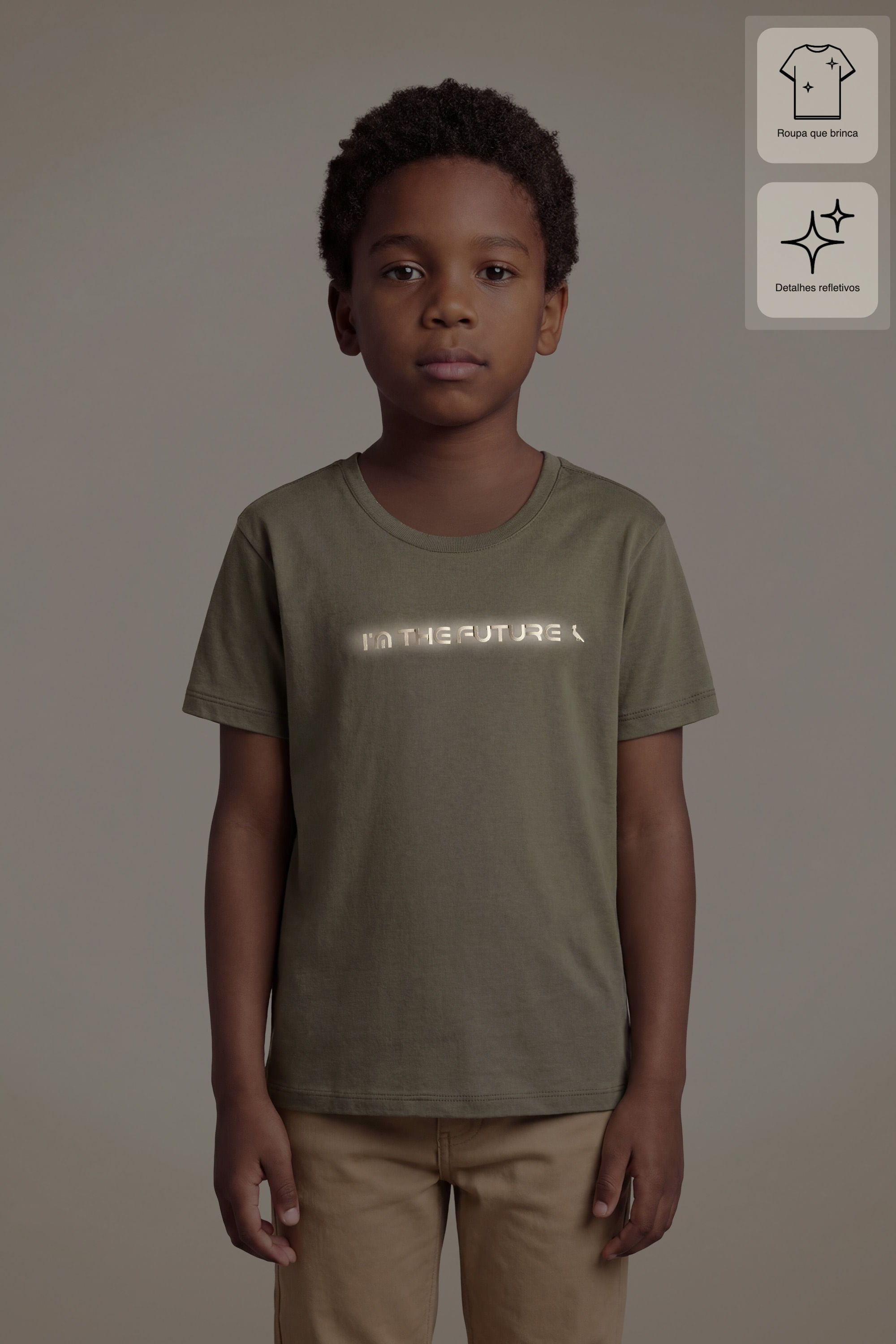 Camiseta Mini Est Future - Militar - 04