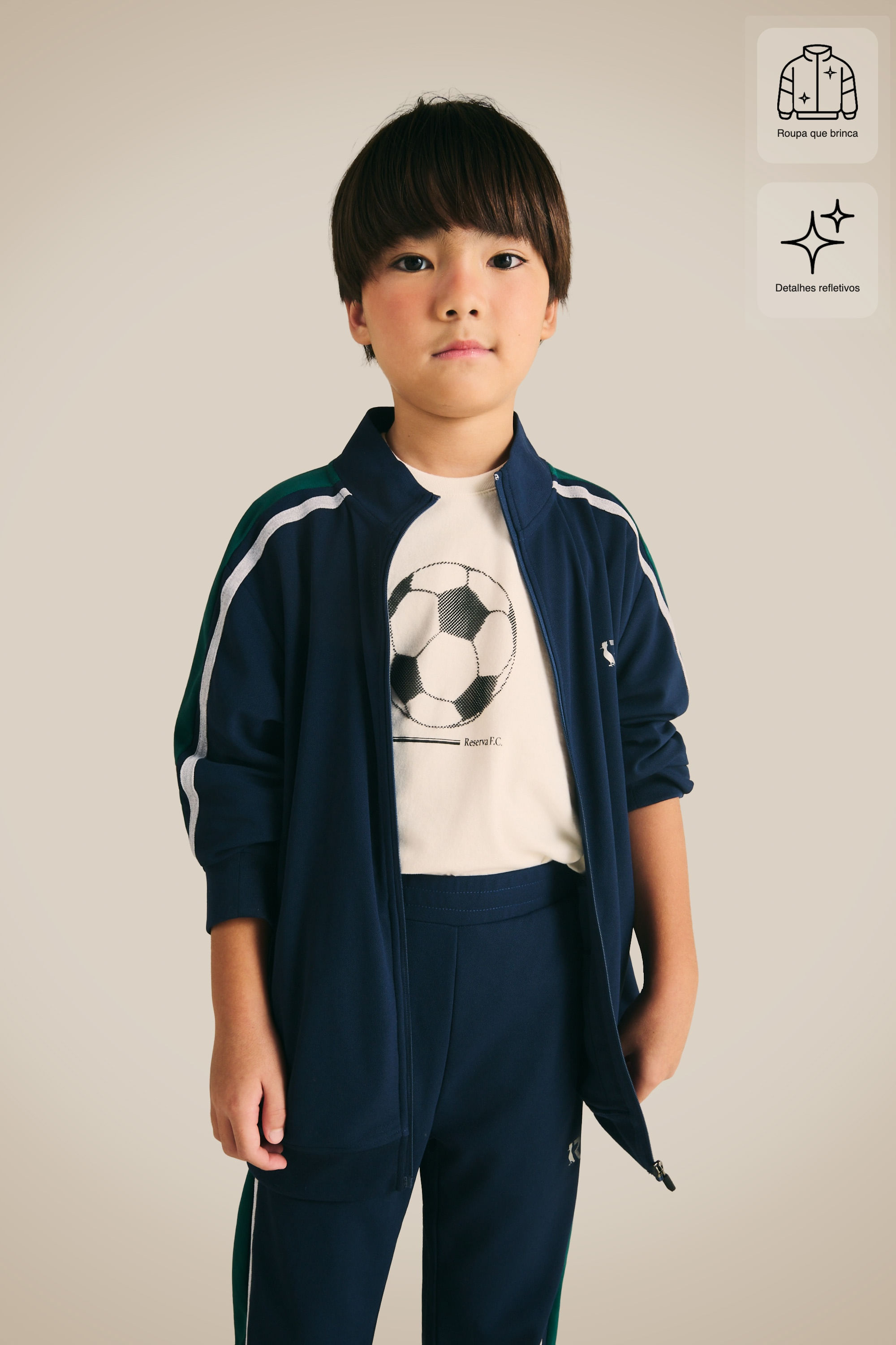 Camiseta Mini Est Bola De Futebol Pinos - Off White - 04