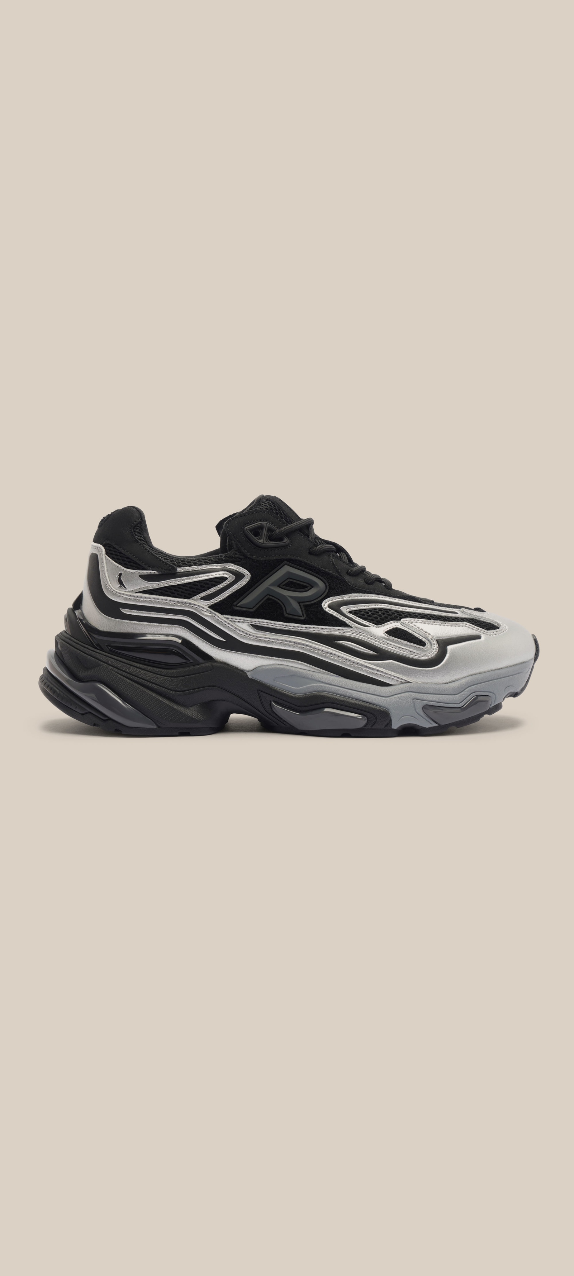 Tenis Rsv R-osaka Dadshoes - Prata/Preto - 43