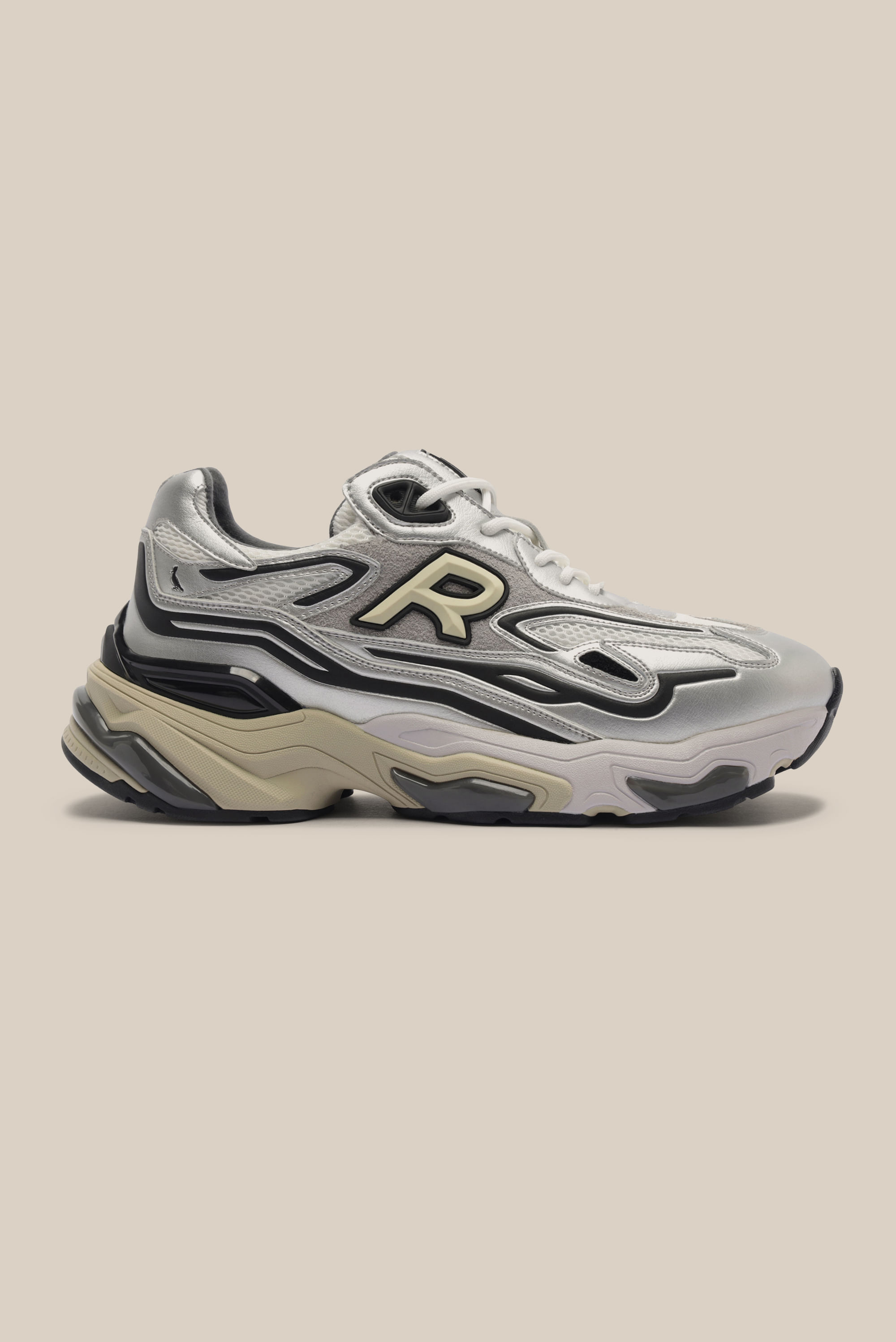 Tenis Rsv R-osaka Dadshoes - Prata/Areia/Branco/Cinza - 42