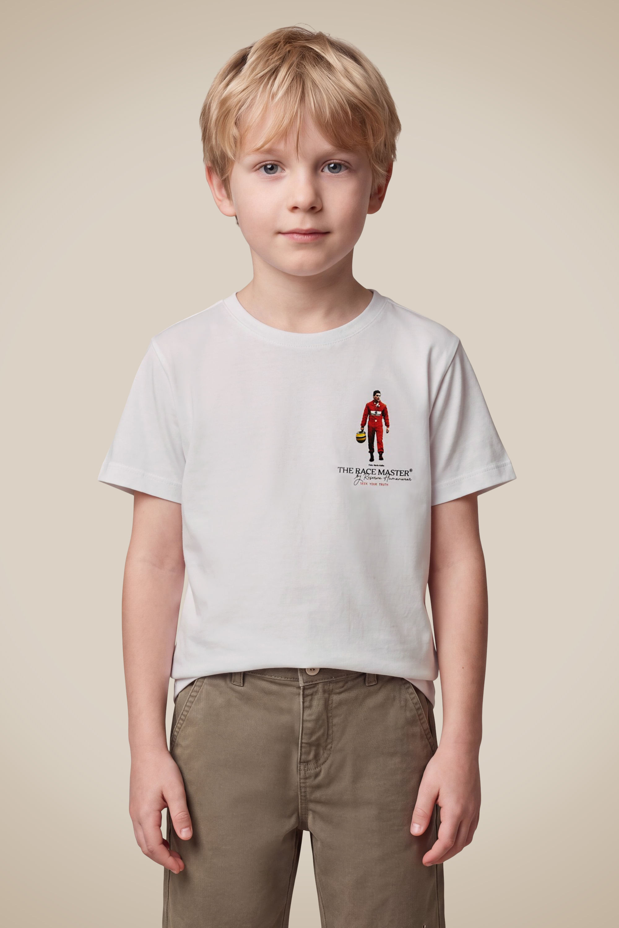 Camiseta Mini Est Senna The Race Master