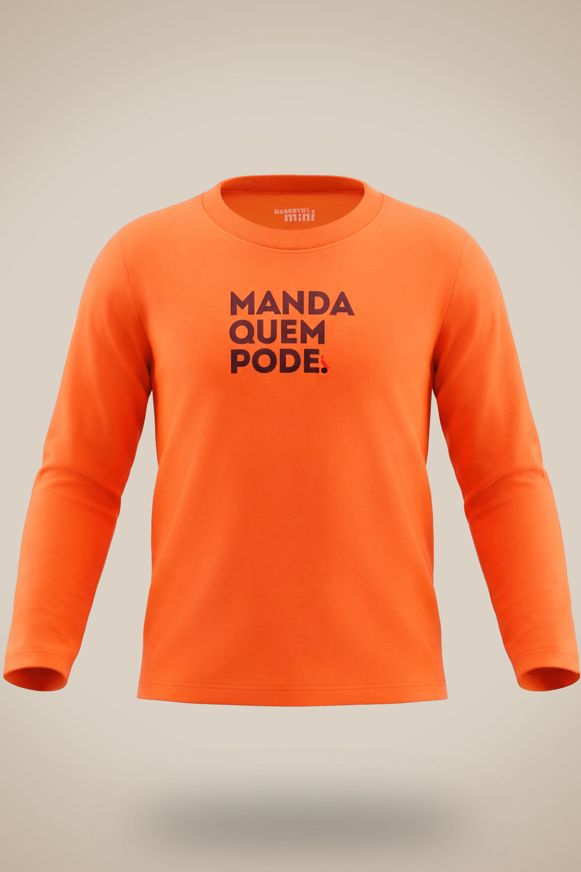 Camiseta Ml Mini Est Manda Quem Pode Pv