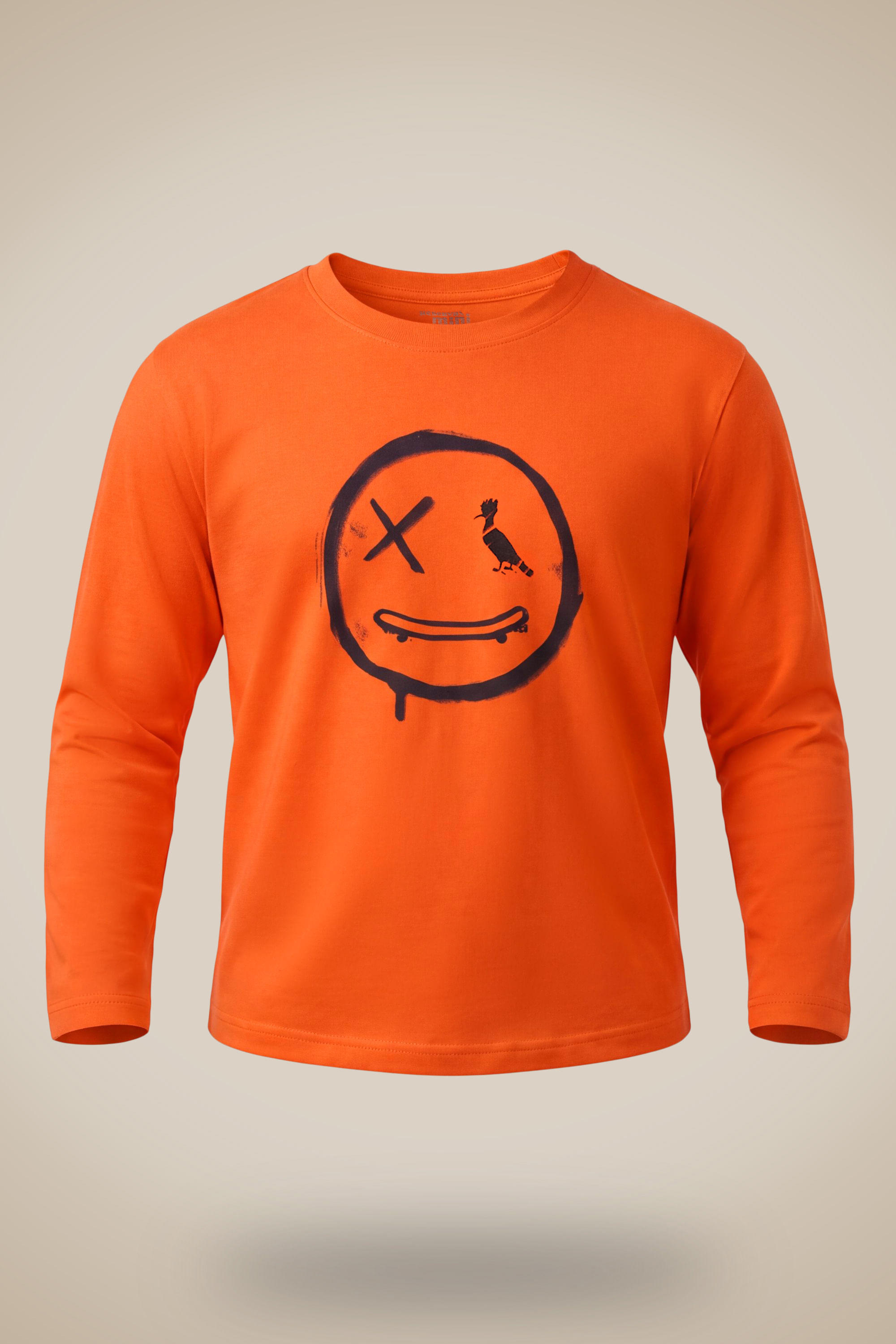 Camiseta Ml Mini Est Spirit Preto Pv - Laranja - 14