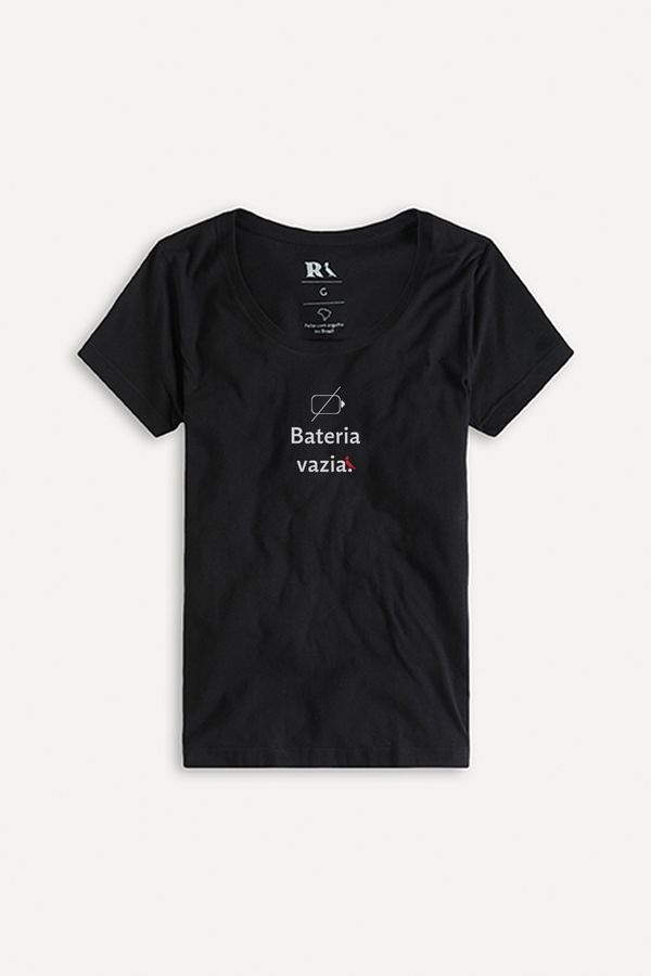 Camiseta Fem Est Bateria Vazia