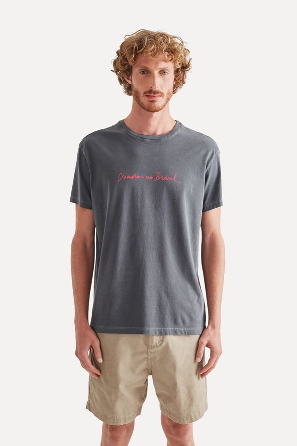 Camiseta Estampada Criado No Br Manuscri