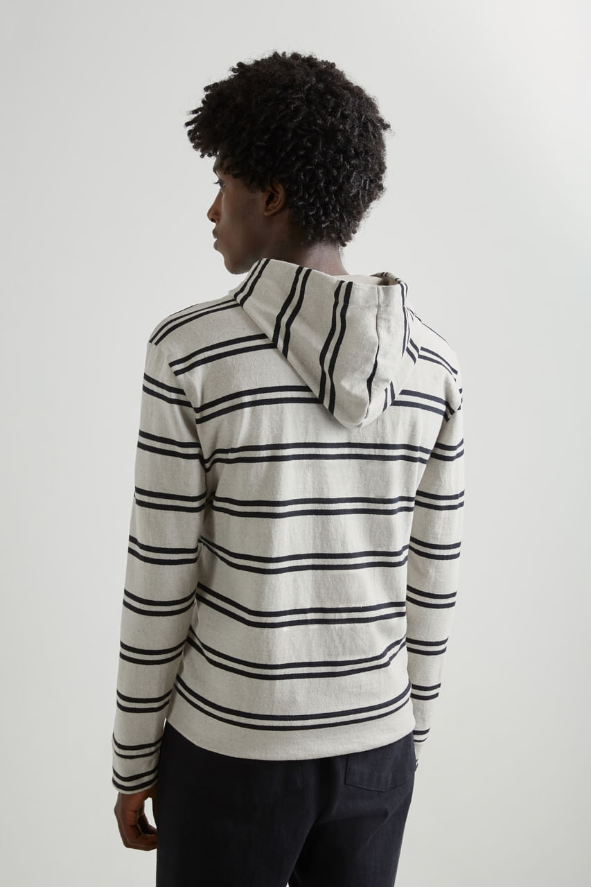 Hoodie Desfibrado Fio Tinto