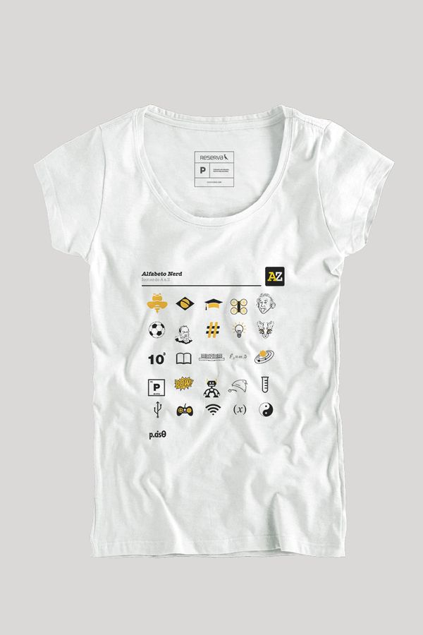 Camiseta Alfabeto Feminina