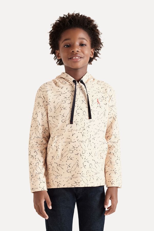 CASACO MINI SM MOLETOM ESTAMPA COSMOS