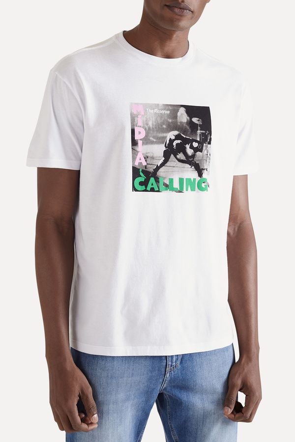 Camiseta Estampada Midia Calling Vj