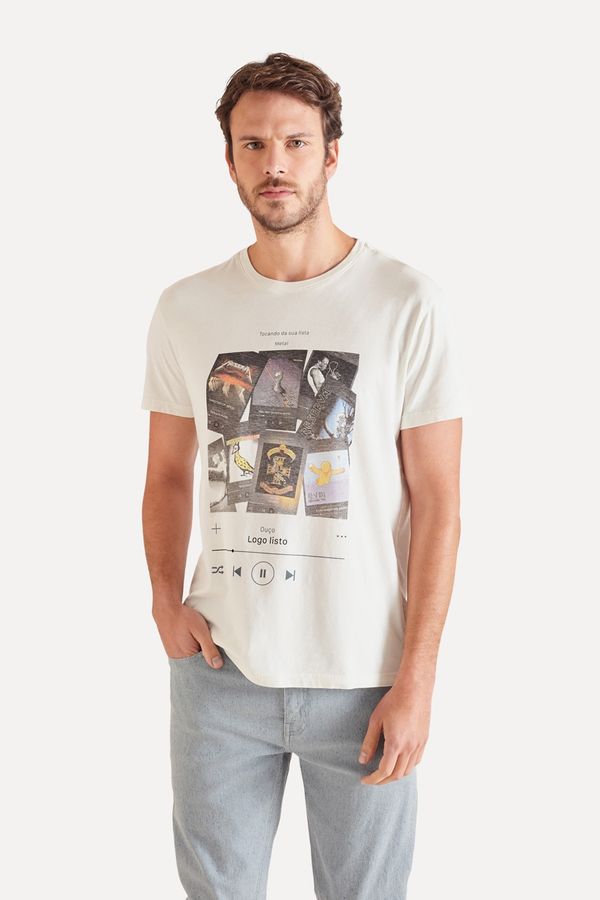 Camiseta Estampada Playlist Rock