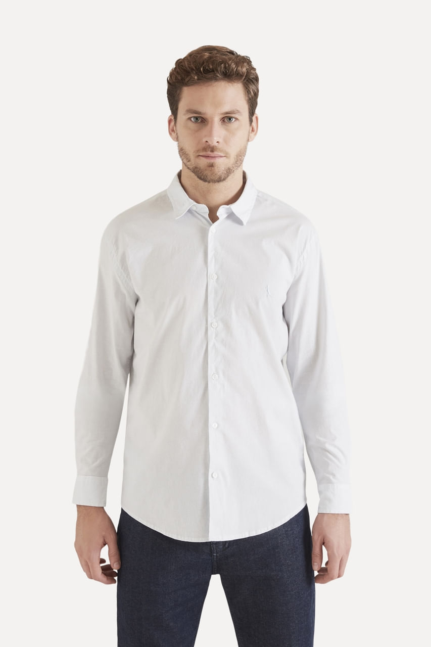 Camisa Ml Listrada Office