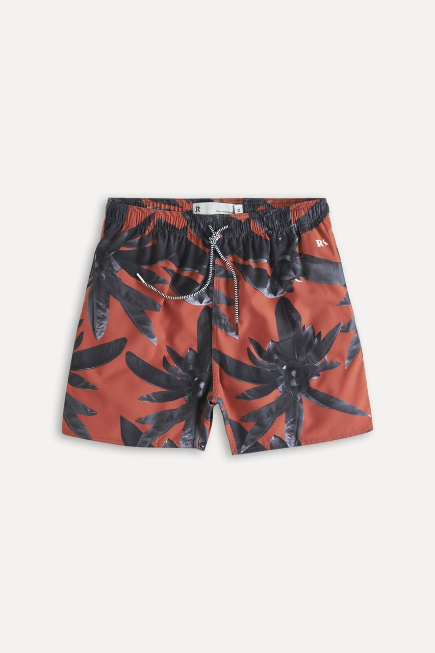 Short Estampado Coracao Black