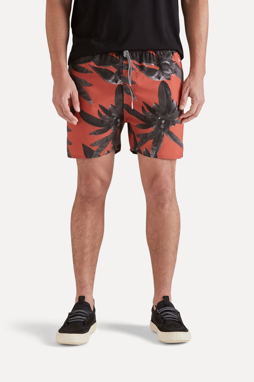 Short Estampado Coracao Black