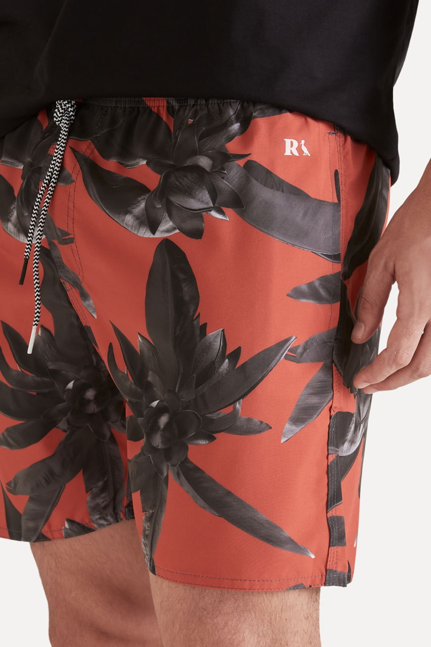 Short Estampado Coracao Black