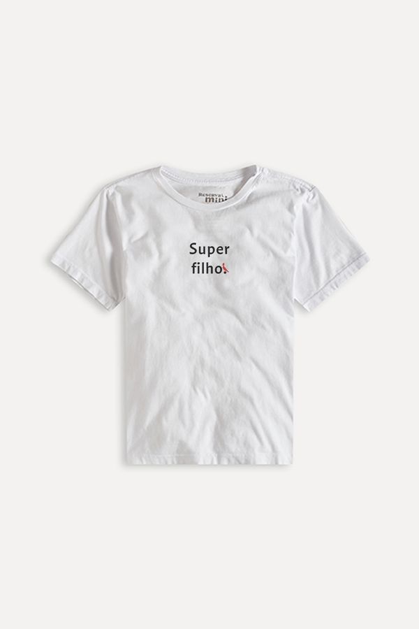 Camiseta Mini Estampada Super Filho