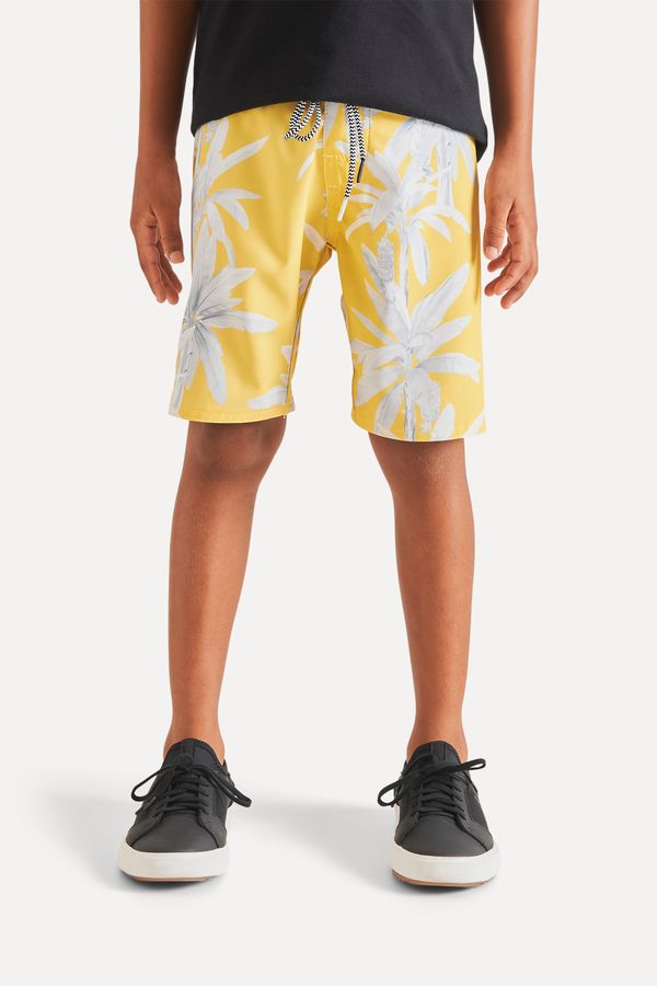 Boardshort Mini Pf Estampado Bananal Whi