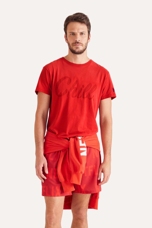 Camiseta Estampada Netflix Chill