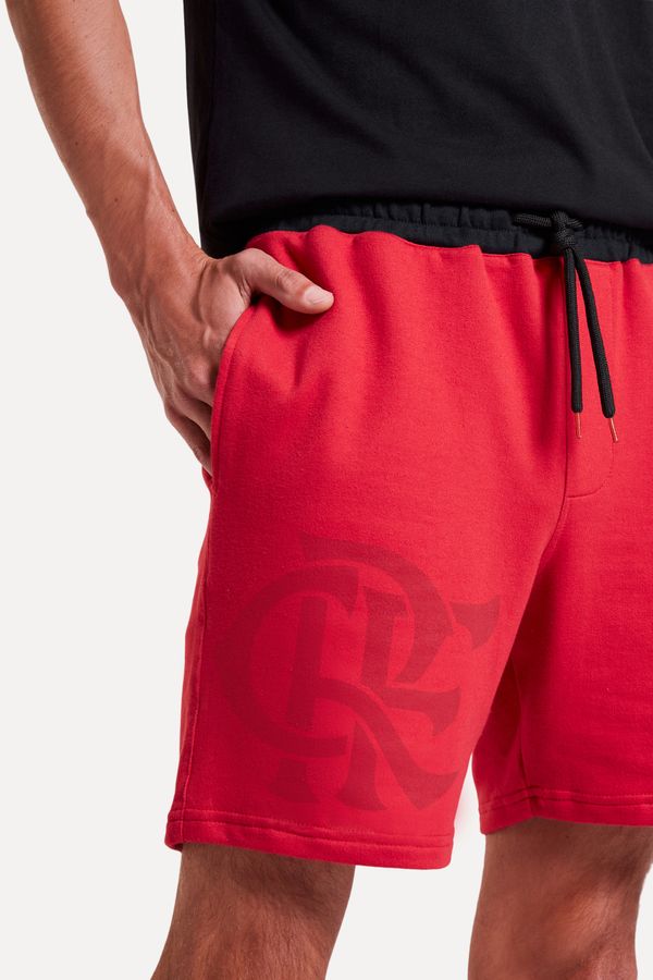 Bermuda Moletom Flamengo Crf