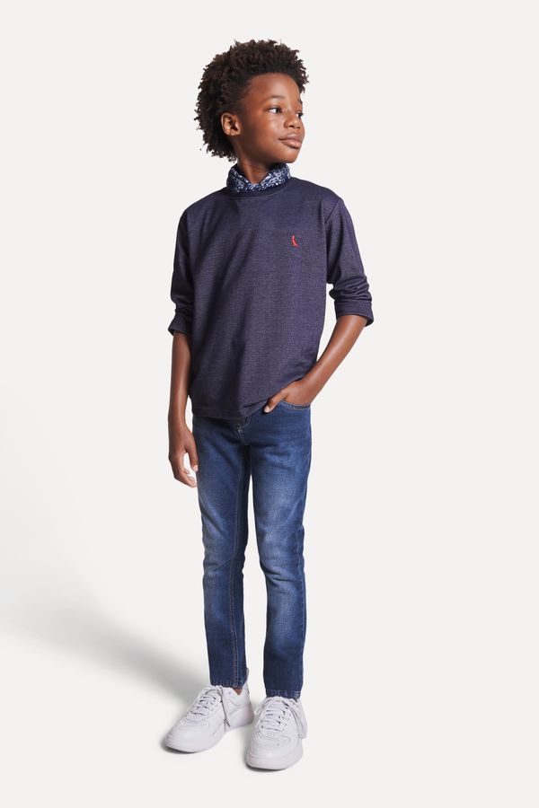 Camiseta Mini Falso Indigo