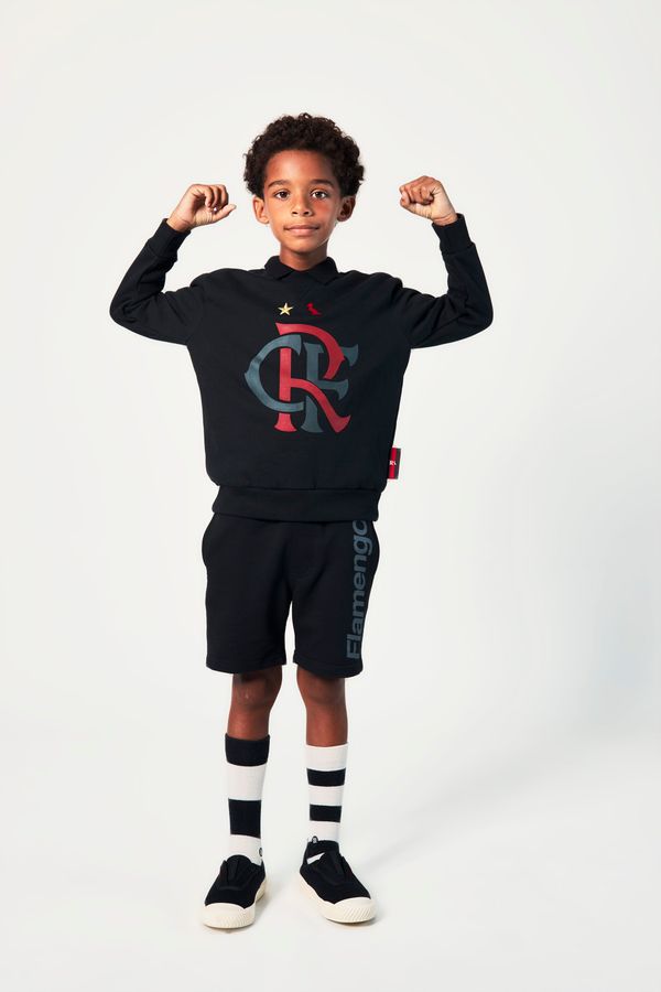 Casaco Mini Moletom Estampado Crf Flamengo