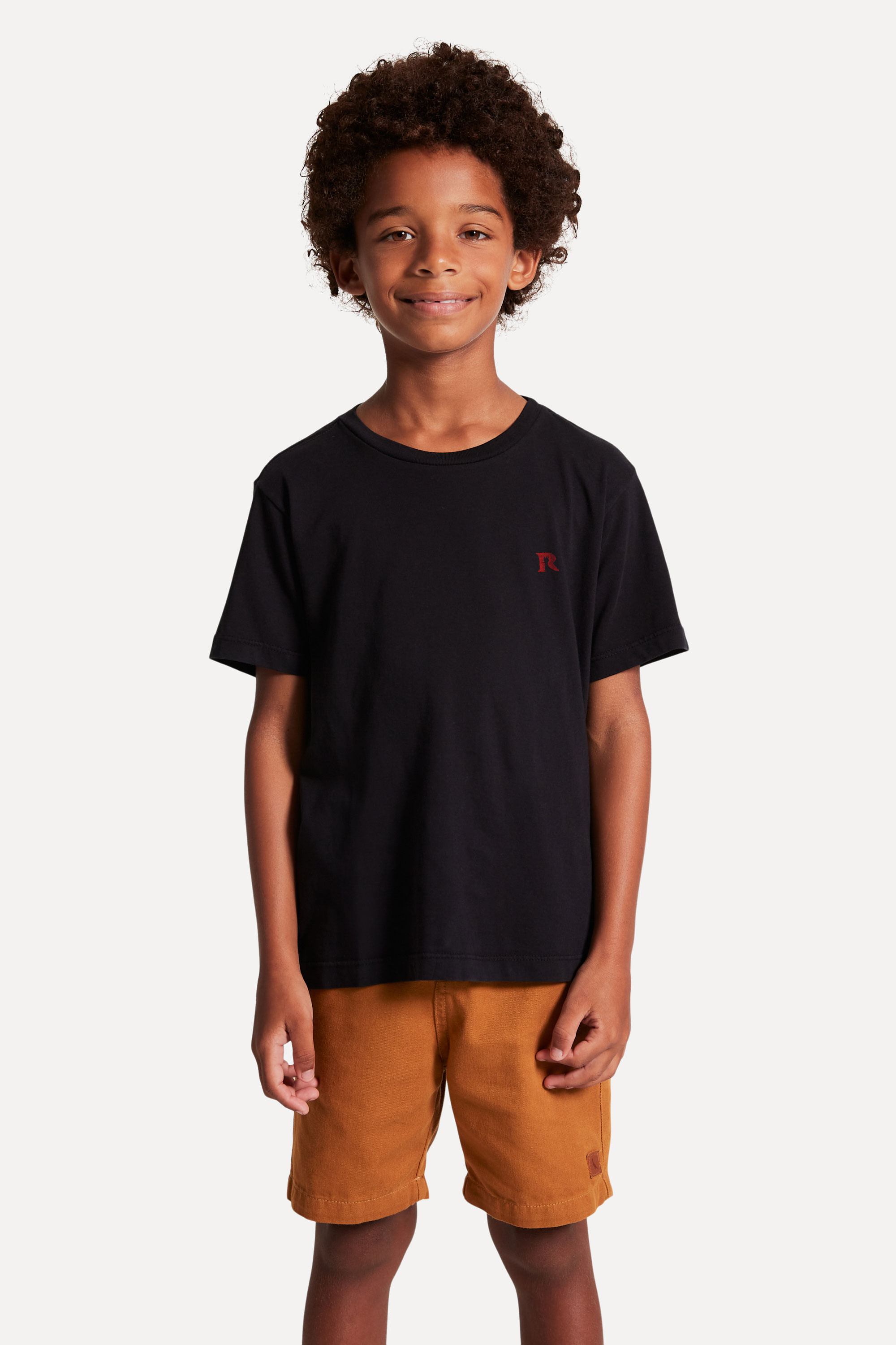 Camiseta Mini Picapau Bordado R Vermelho