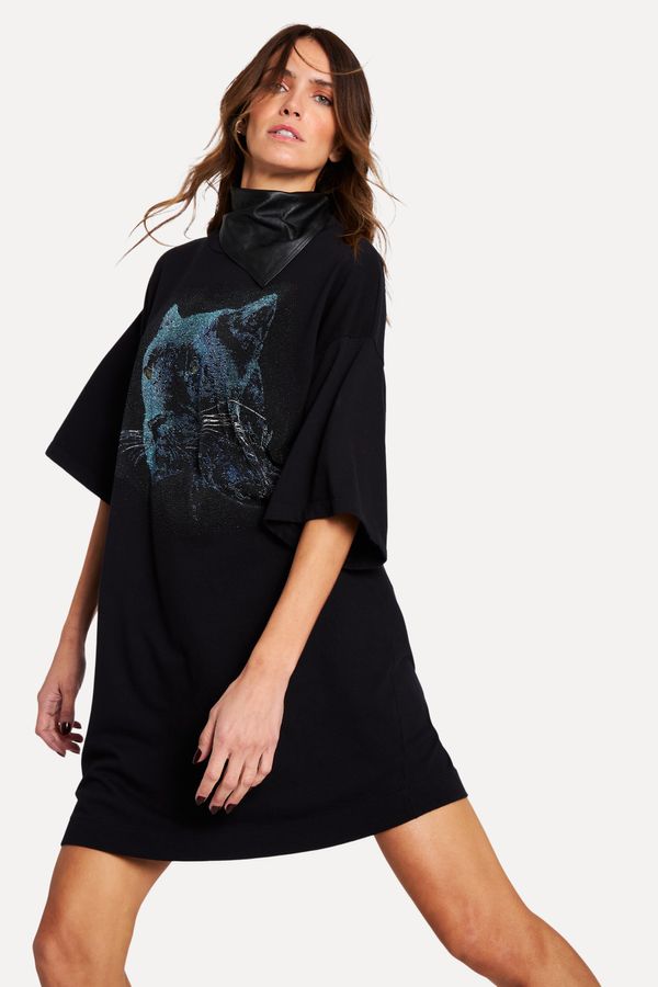 Vestido Malha Pantera