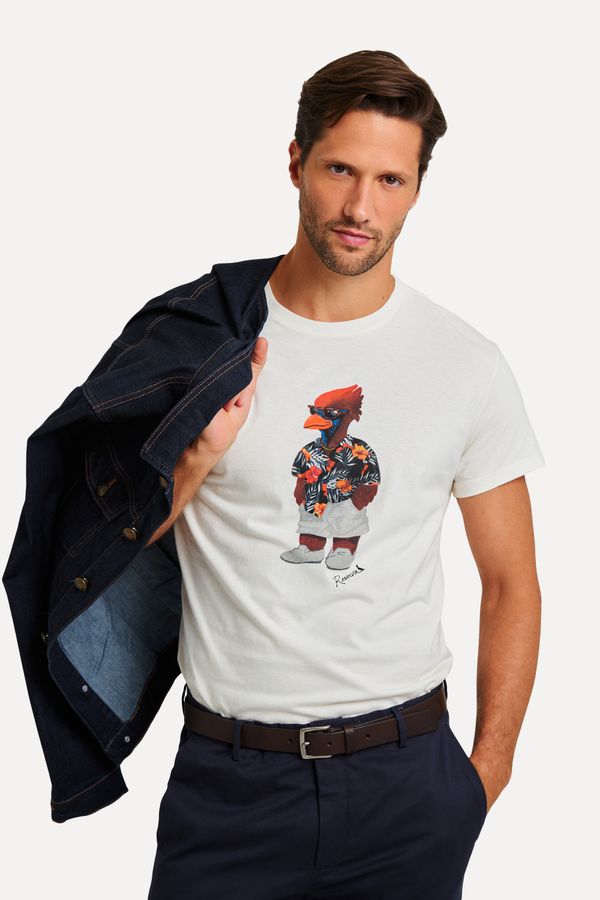 Camiseta Estampada Mascote Praia