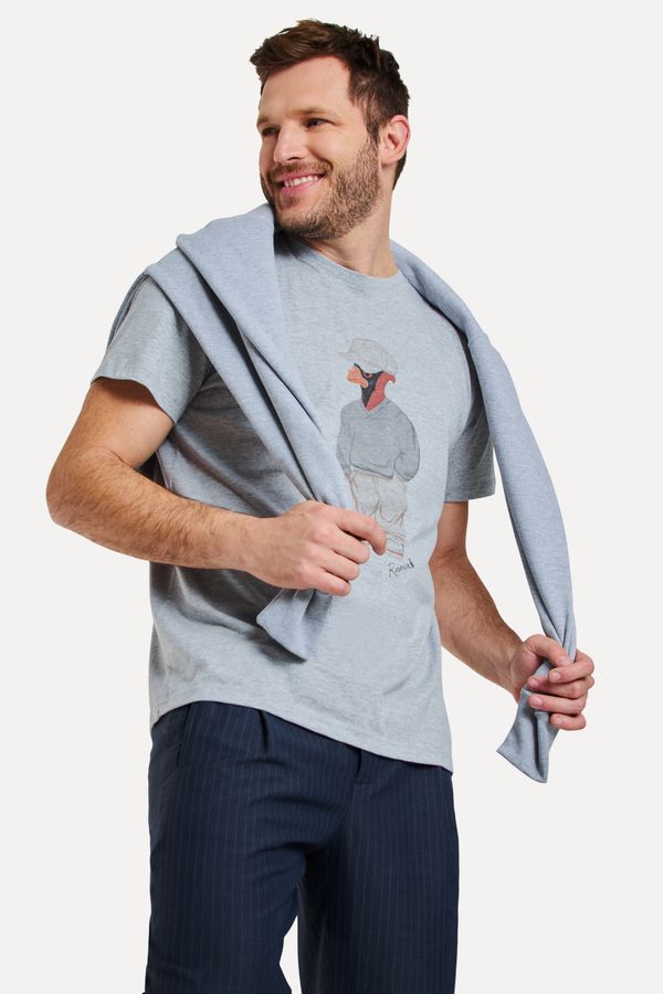 Camiseta Estampada Mascote Mescla