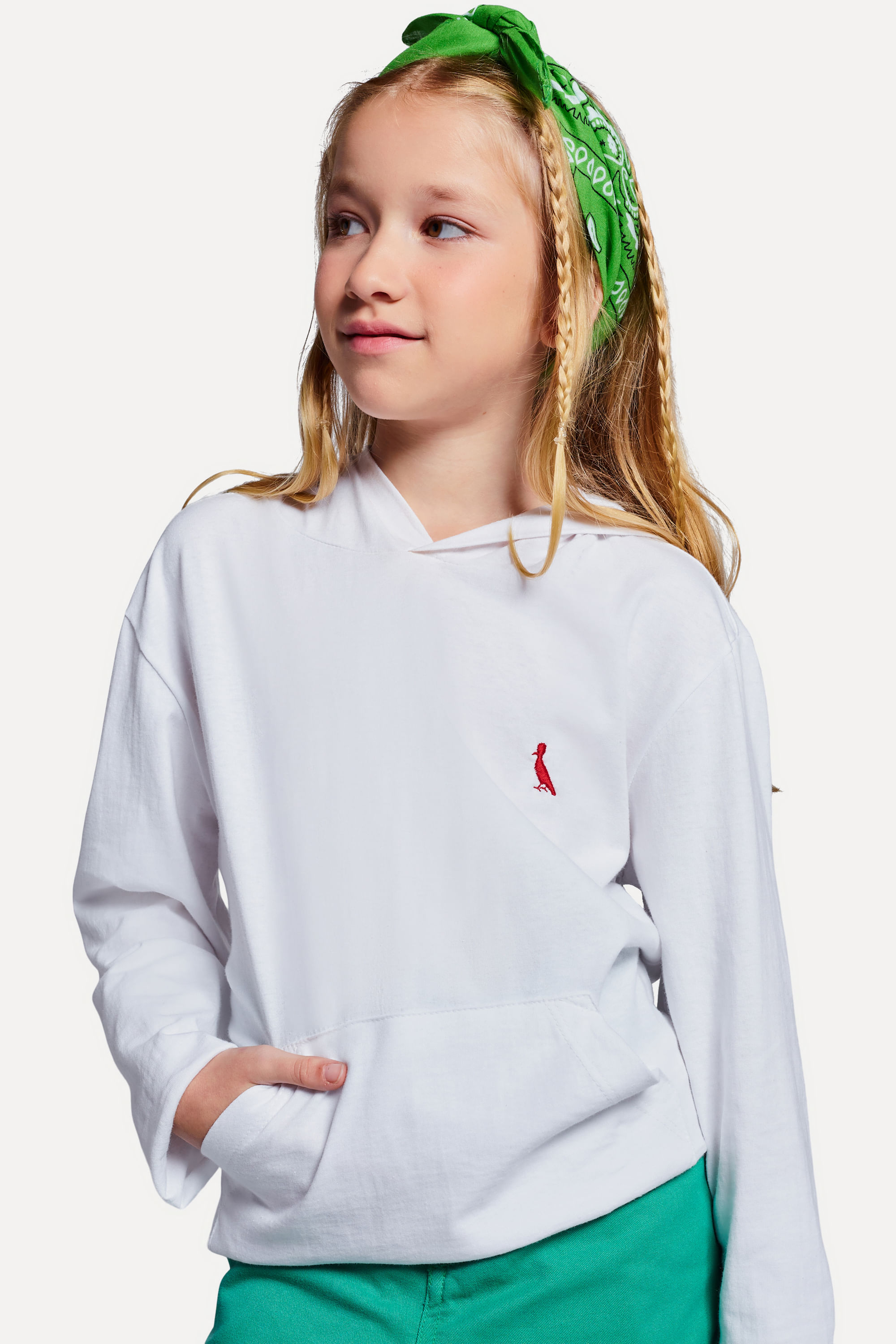 Hoodie Mini Canguru Brasa Pp Bordado