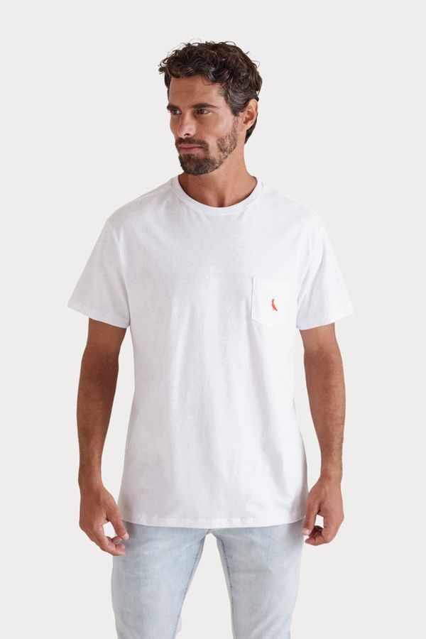 Camiseta Paz Bolso Pica-pau Bordado